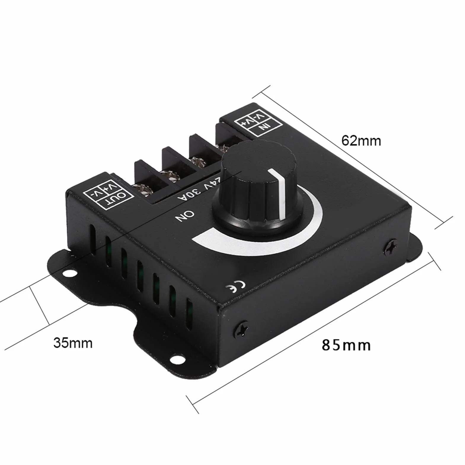Ściemniacz Led 24v, 12V-24V 30A Led Przełącznik Kontroler ściemniacza Obsługa Ręczna dla Taśmy świetlnej Pojedynczy Kolor