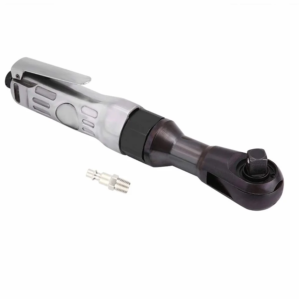 Drfeify Pneumatyczny Klucz Grzechotkowy Pneumatyczny Klucz Grzechotkowy ze Stopu Aluminium 1 2 Cale 12,5 Mm 160 Obr./min 50 Stóp Lb Do Przodu Do Tyłu Kompaktowe Narzędzie Naprawy Samochodów Praca z