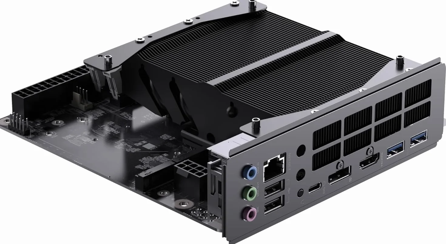 MINISFORUM BD895i SE Mini-ITX moederbord, AMD Ryzen 9 8945HX (16 cores / 32 threads, tot 5,4 GHz), PCIe 5.0 x16 slot, dubbele M.2 PCIe 4.0, DDR5, HDMI/DP/USB-C, RJ45 2,5 GbE, USB 3.2 Gen 2