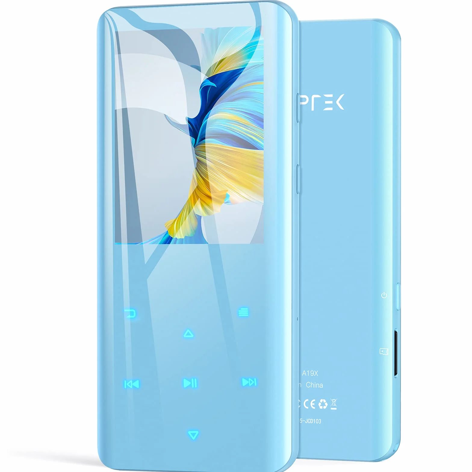 AGPTEK Odtwarzacz MP3 32 GB Bluetooth 5.0 Kolorowy Ekran TFT 2,4 Cala HiFi Głośnik Radio FM