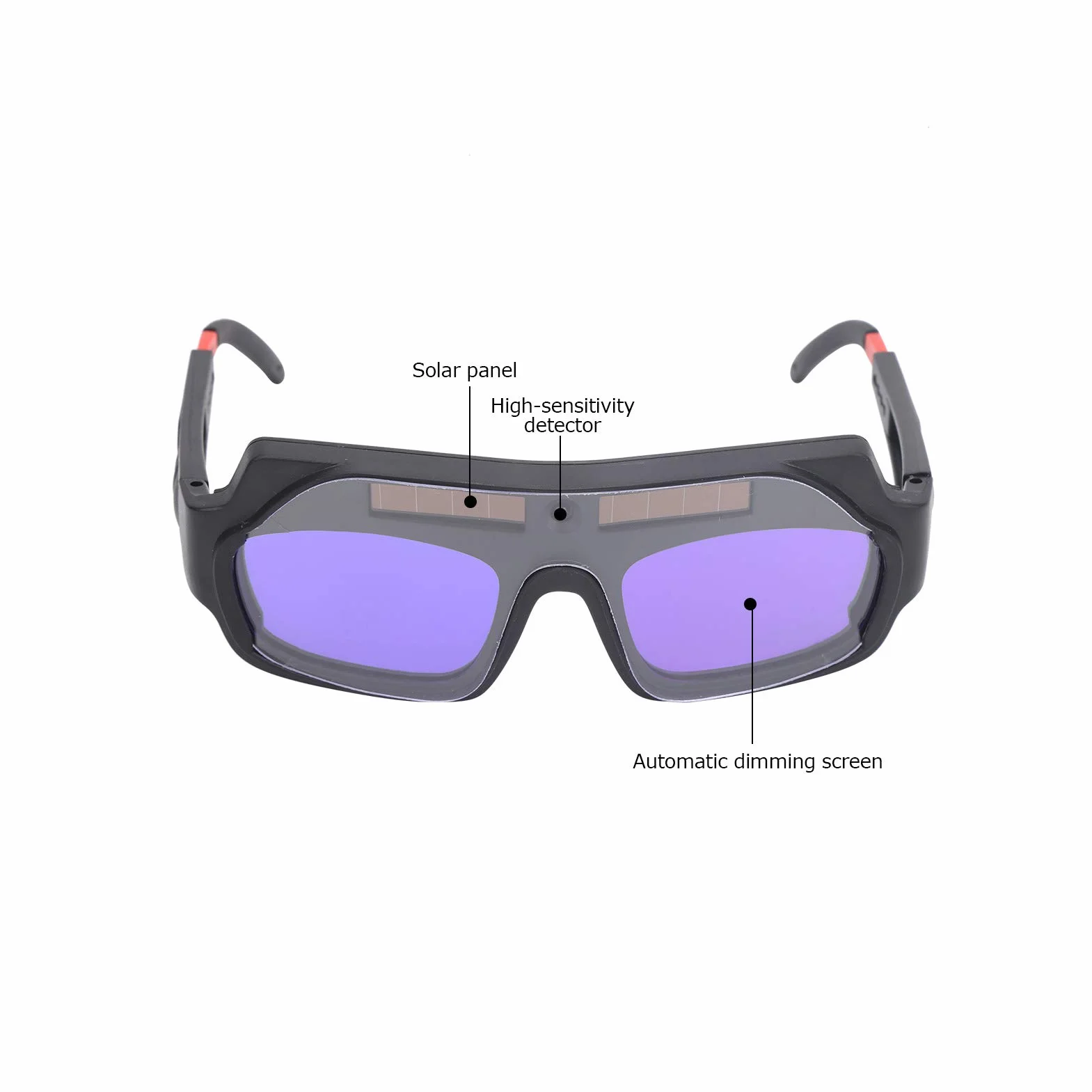 Walfront YZ05 Automatyczne Ściemnianie Okulary Ochronne do Spawania Elektrycznego, Regulowane Akcesoria Spawalnicze