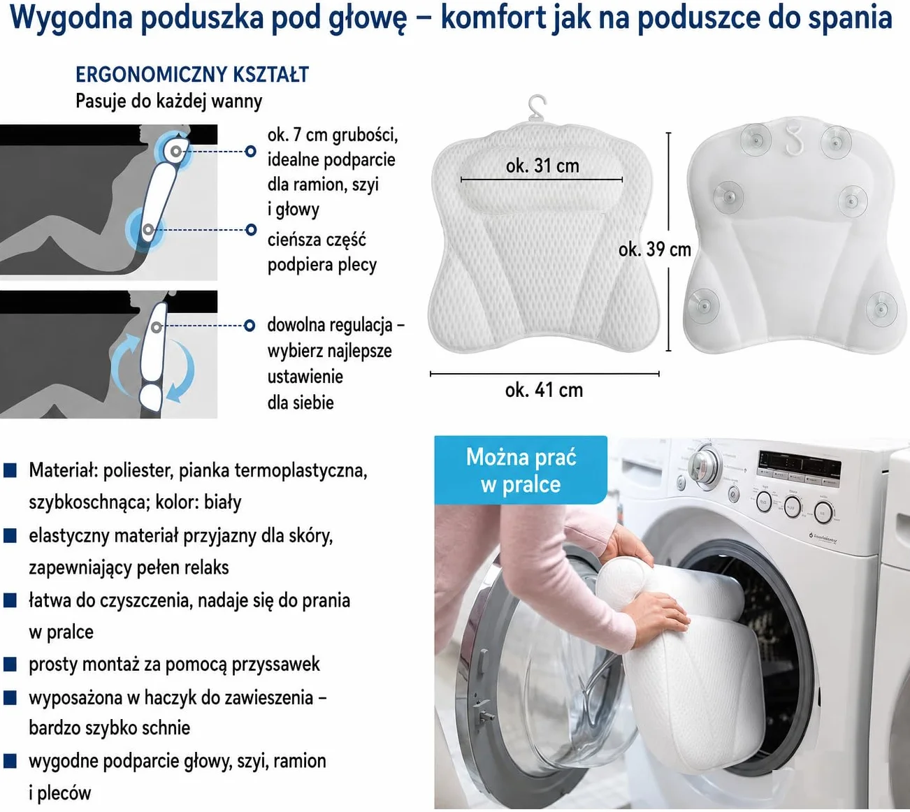Wanna narożna ECOLAM® WELA 150x100 cm prawa z obudową | Wanna akrylowa Wanna sanitarna akrylowa + obudową akrylową + zagłówkiem Mare + automatycznym odpływem i przelewem | Antypoślizgowa, łatwa w piel