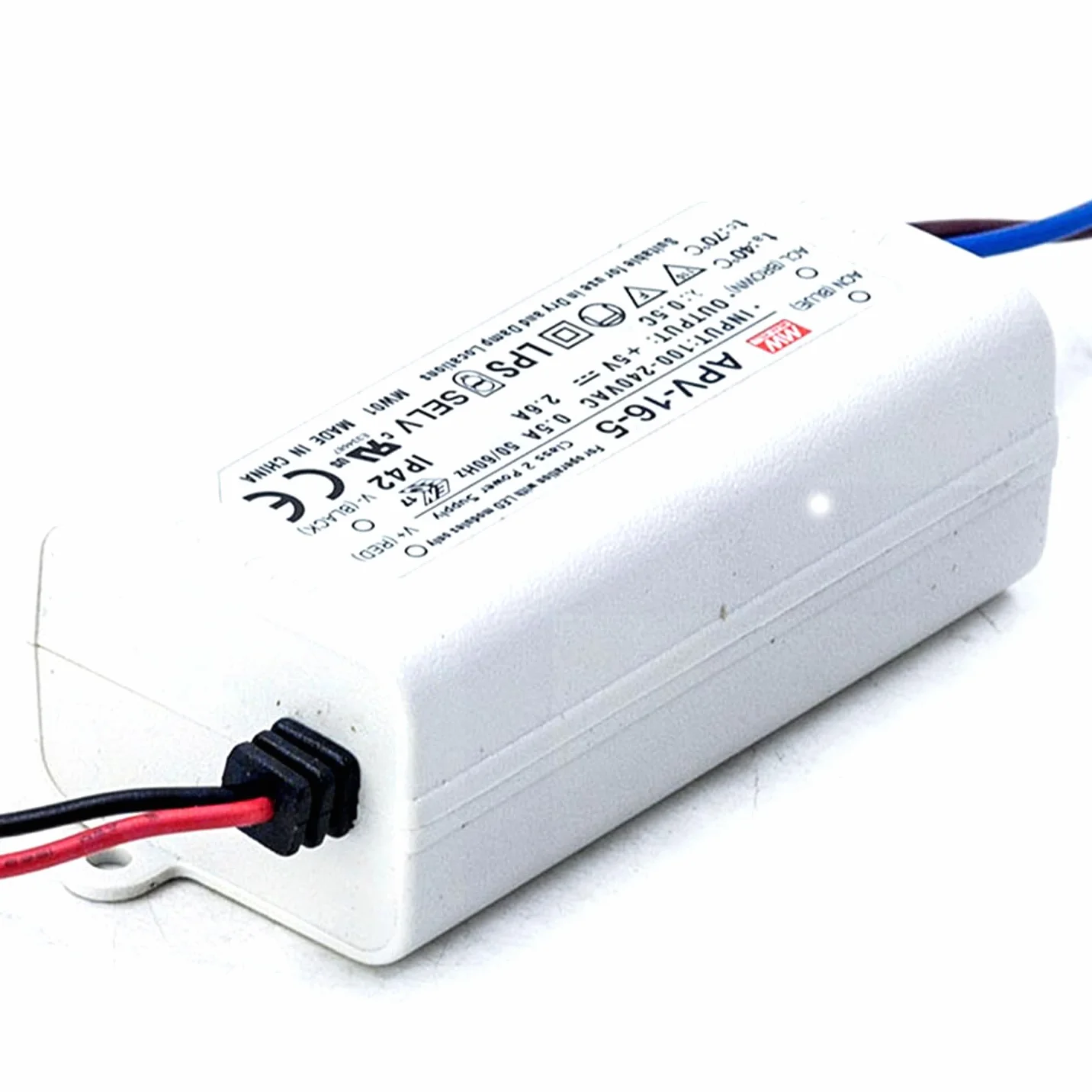 MeanWell, APV-16-5 zasilacz sieciowy LED 13 W 5 V 2,6 A; zasilacz impulsowy
