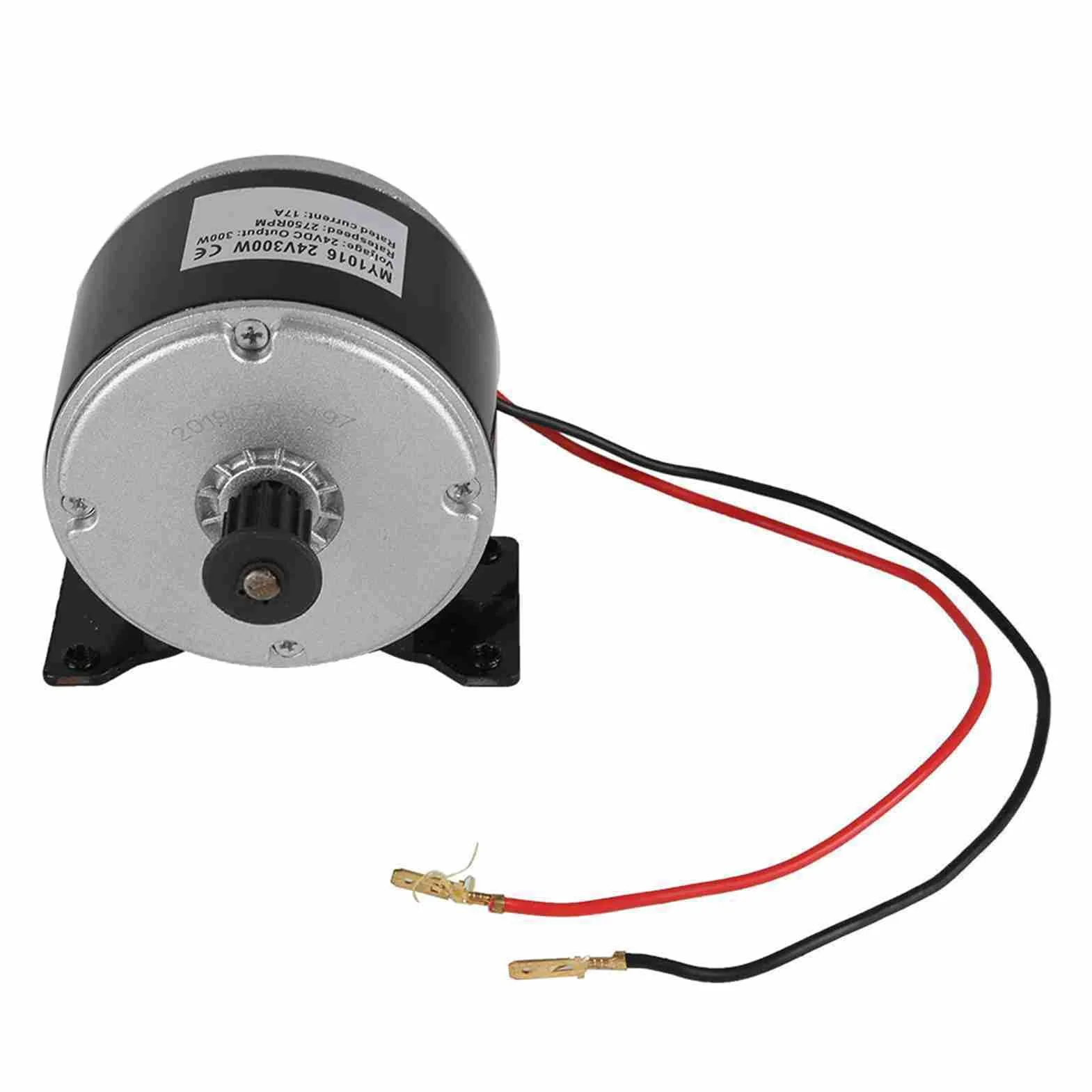 Dilwe MY1016 300W Szczotkowany Silnik Aluminiowy do Skutera Elektrycznego, Stabilna wydajność Podczas Modyfikacji Pojazdu, Odpowiedni do Małej Hulajnogi Elektrycznej, 1 Opakowanie
