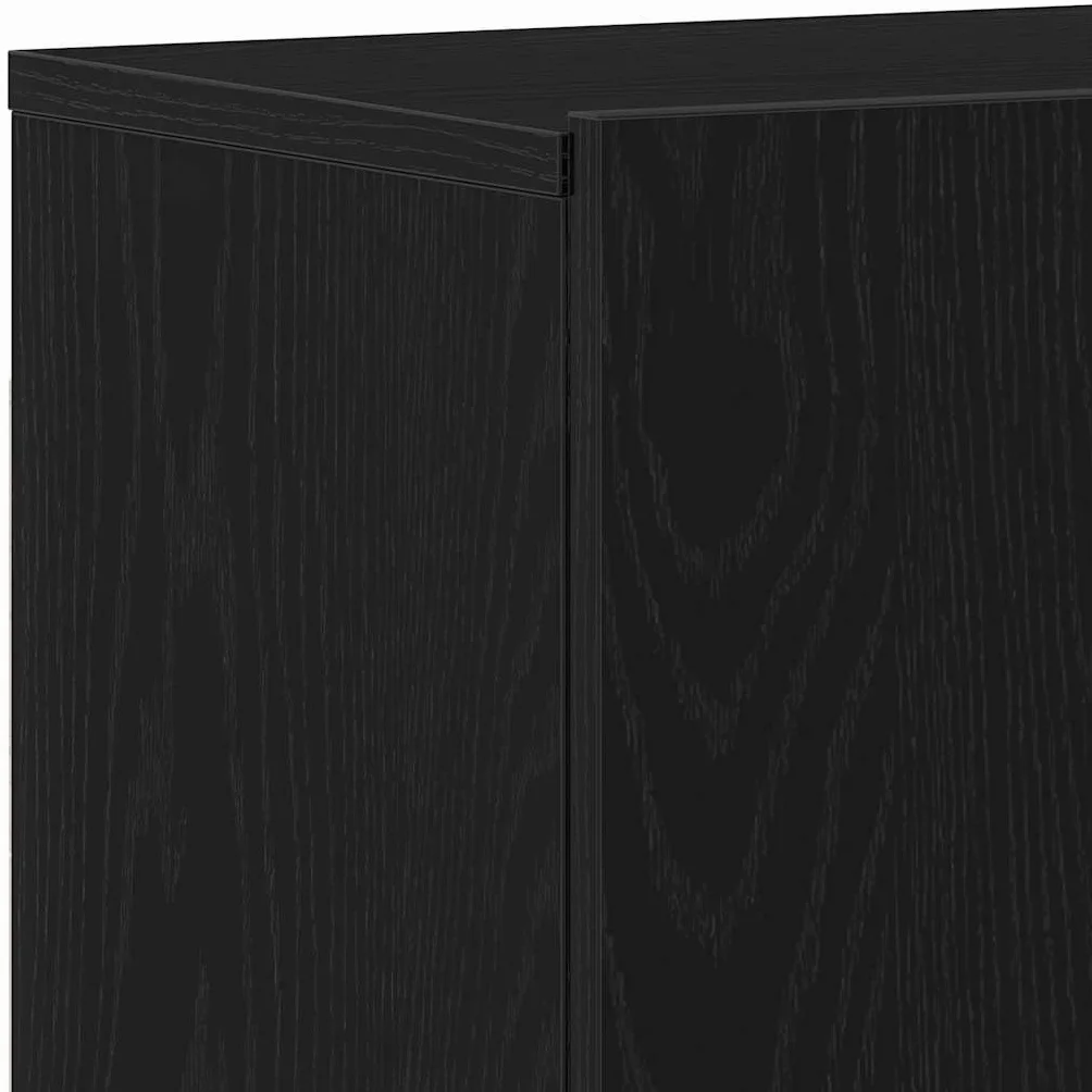Szafki pod telewizor, 2 szt., czarny dąb, materiał drewnopochodny, 120 x 30 x 41 cm, szafka pod telewizor z miejscem do przechowywania i półką do salonu, sypialni, przedpokoju i biura