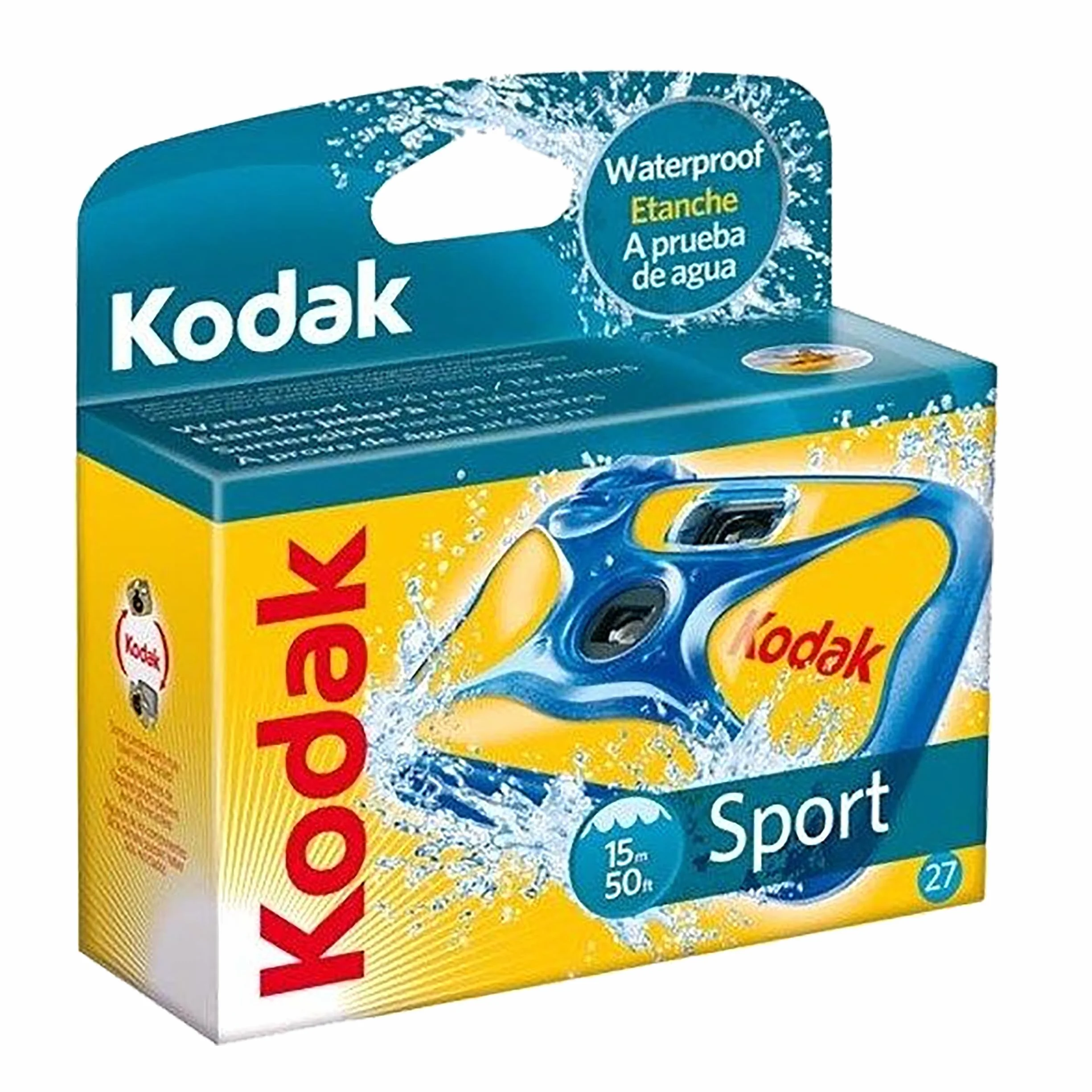 Kodak Sportowa podwodna wodoodporna 800 ISO 35 mm kamera jednorazowego użytku
