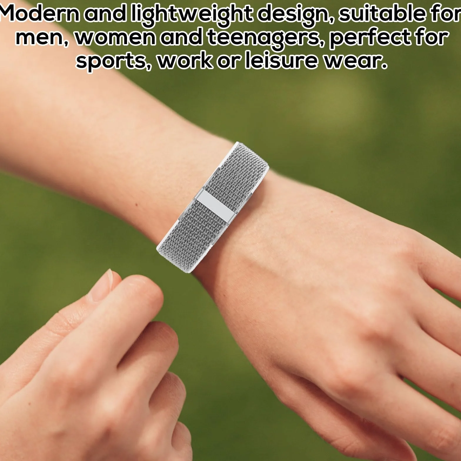 Pasek Wymienny do Opaski Hume Health Band 26,8 x 2 cm Regulowany Szary