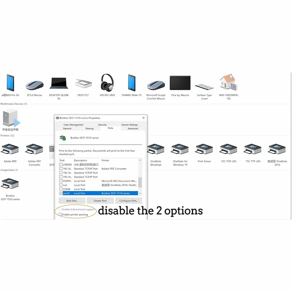 Bluetooth Ethernet WiFi Printing Server do drukarki USB, Wtyczka UE