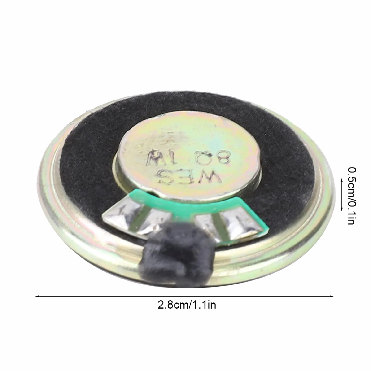 Głośnik Stereo 8 Ohm 1W Metalowa Obudowa Magnes 28mm Brzęczyk 2 Sztuki