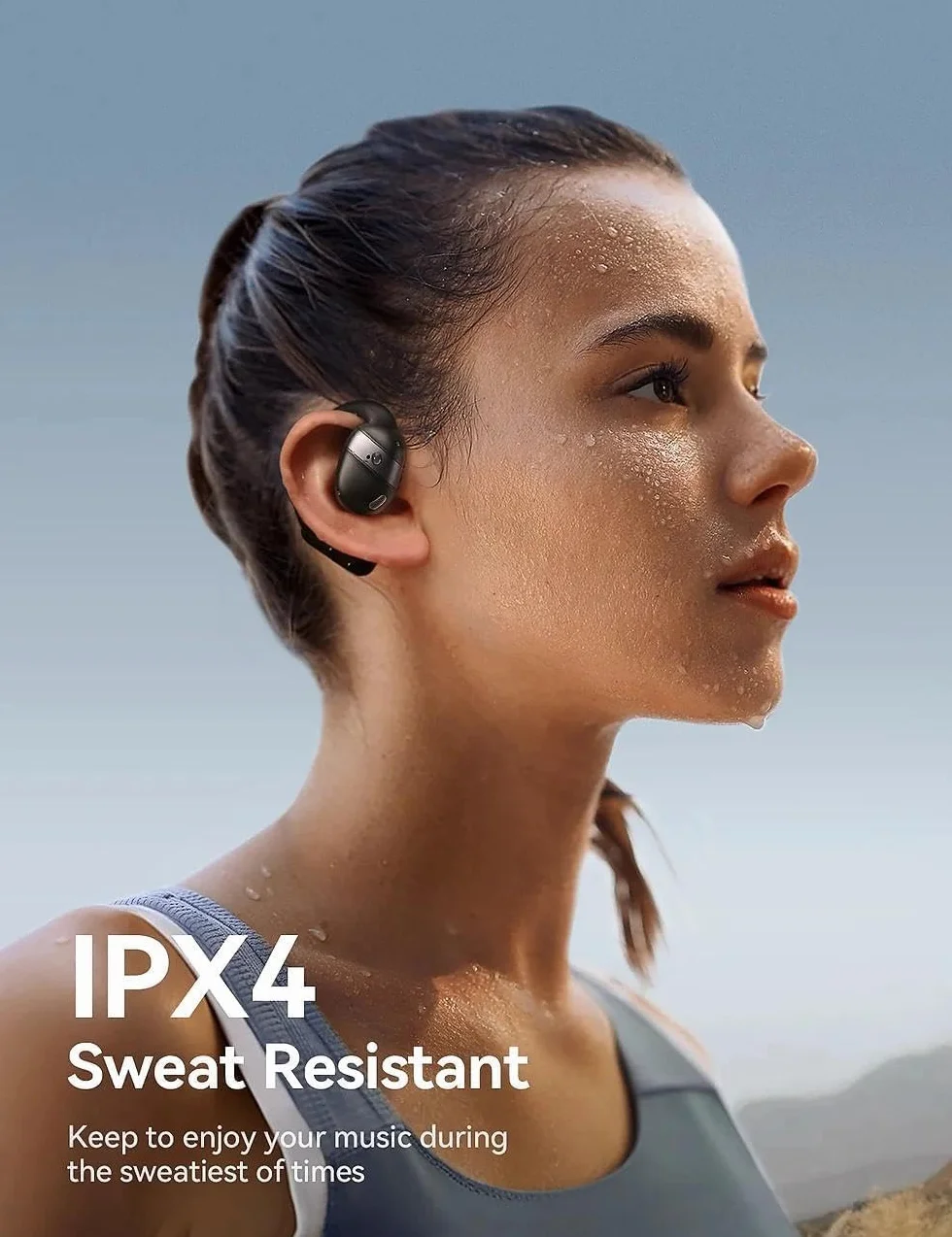 JOYROOM Słuchawki douszne Open Ear Bluetooth 5.4 cyfrowy wyświetlacz LED 50h odtwarzania wodoodporne IPX4