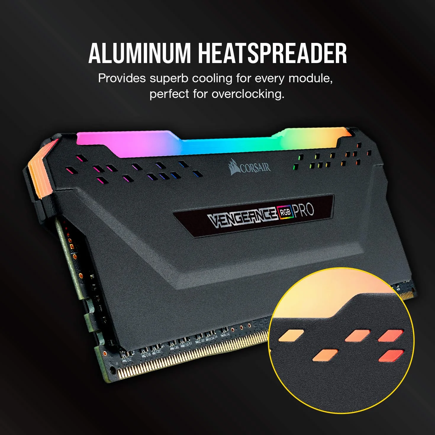 Corsair VENGEANCE RGB PRO 32GB DDR4 3200MHz C16 Desktop Memory Black