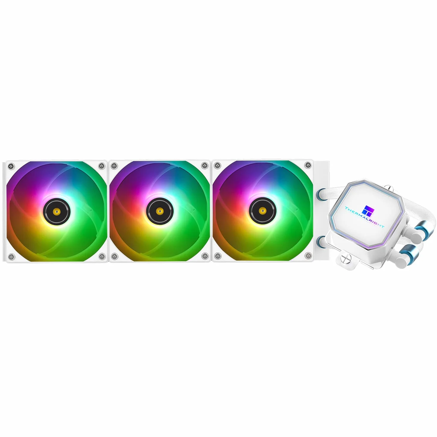 Thermalright Frozen Prism 360 Biały ARGB Cieczochłodny Radiator CPU z 120mm ARGB PWM Wentylatorem, Radiator Komputerowego dla AM4/AM5, Intel lga1700/1851/1150/1151/1200/2011