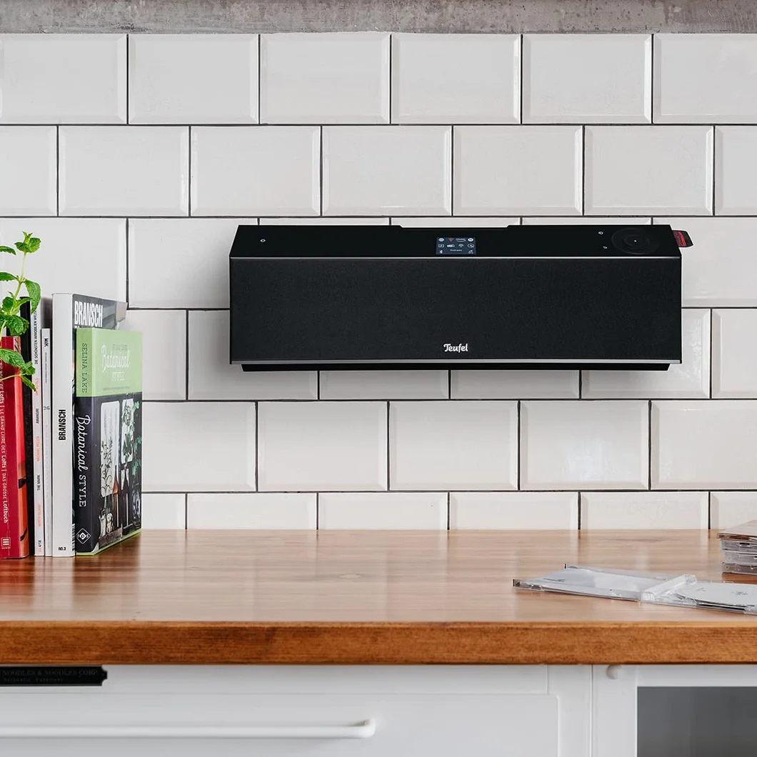 Teufel MUSICSTATION - Radio Internetowe CD z Bluetooth, DAB+ i FM, Strumieniowe Przesyłanie Muzyki, Dźwięk HiFi, Budzik, Wi-Fi, Bass Reflex - Czarny