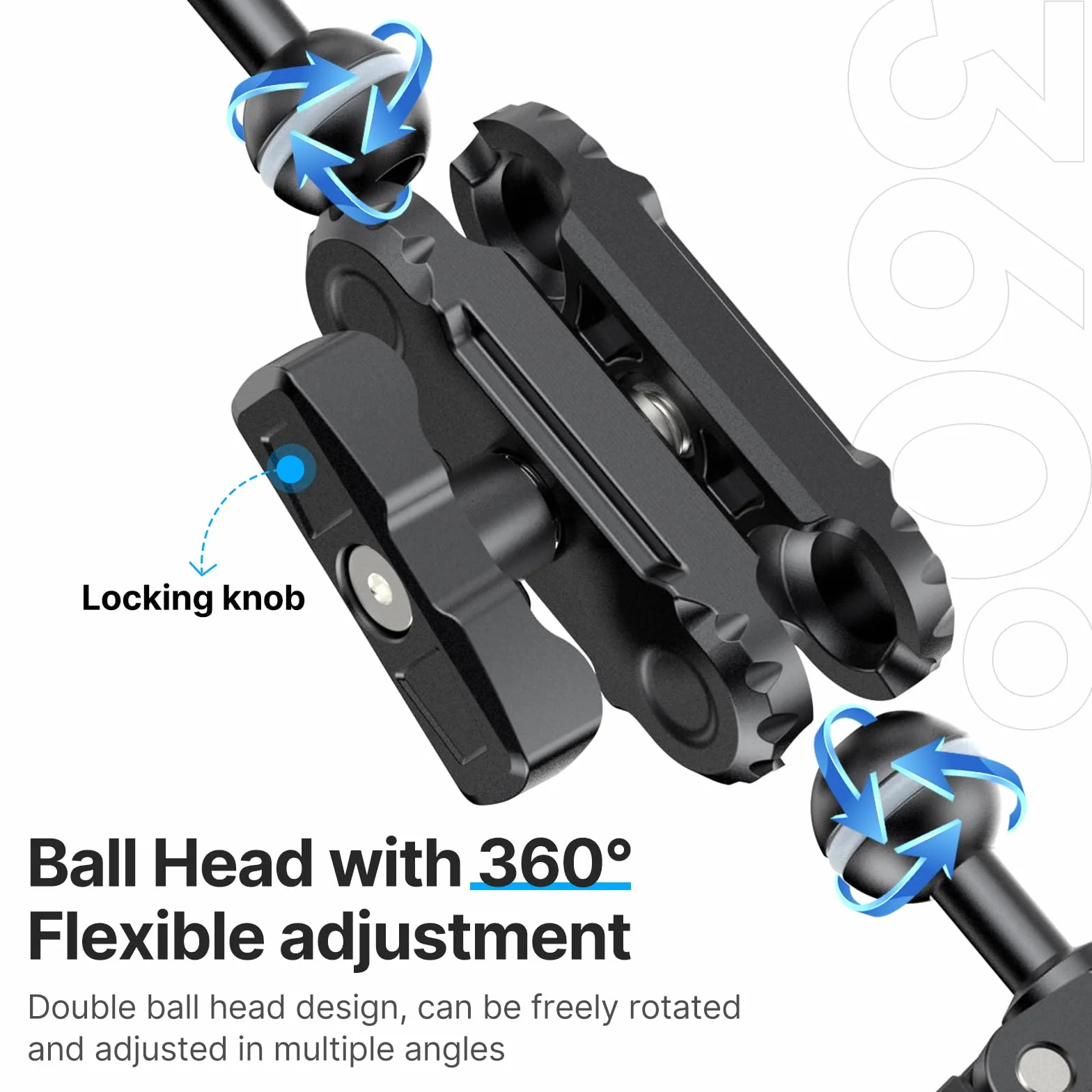 ULANZI Super Clamp Dual Head Uchwyt zaciskowy do aparatu