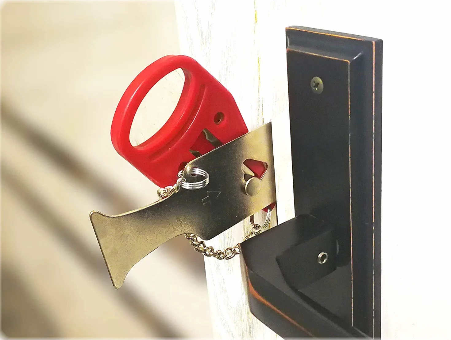 Przenośny zamiennik zamka do drzwi Addalock kompatybilny z zamkiem podróżnym, zamkiem AirBNB, zamkiem szkolnym i bezpieczeństwem, dom, mieszkanie, salon, hotel, motel, przenośny zamek do drzwi
