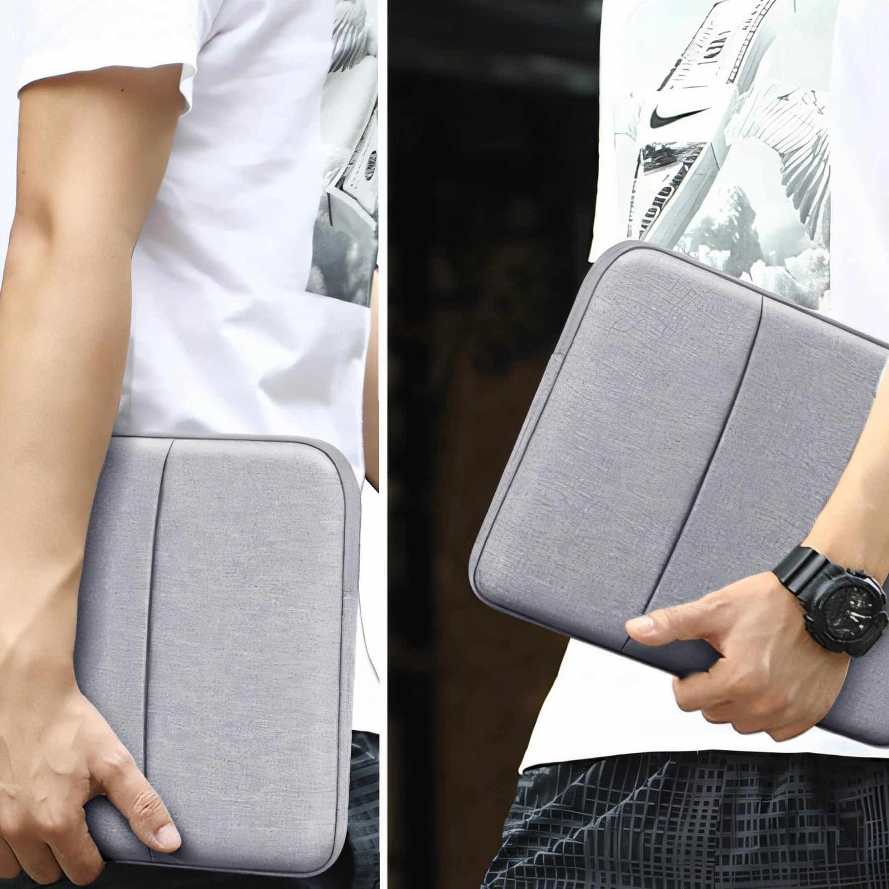 Retoo Torba na laptopa teczka na laptopa 14-15,6 cala, ochrona notebooka, praca, tablet, ładowanie, liczba przegródek 2