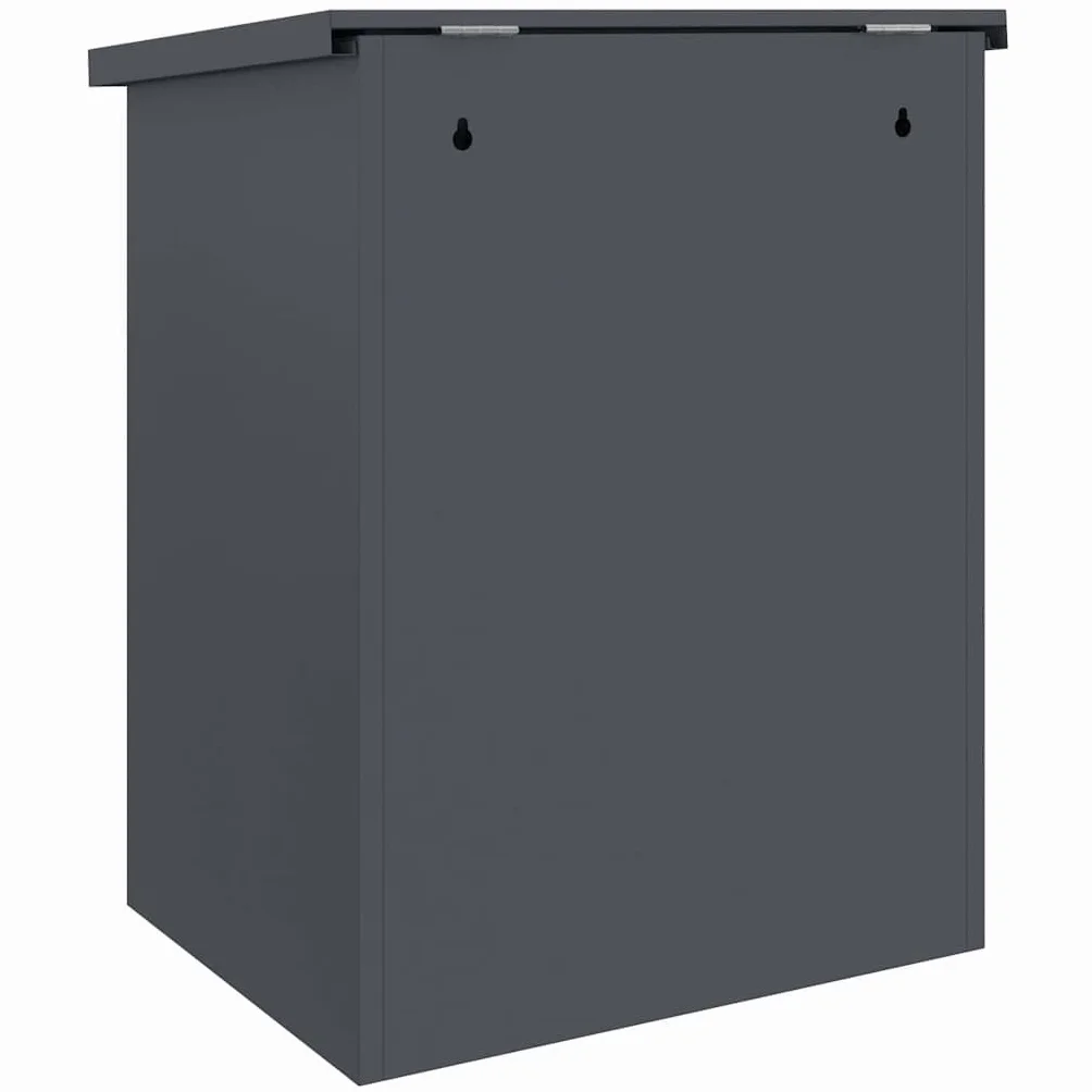 vidaXL Skrzynka na przesyłki Z blokadą Antracyt 47,5 x 38 x 59 cm Stal