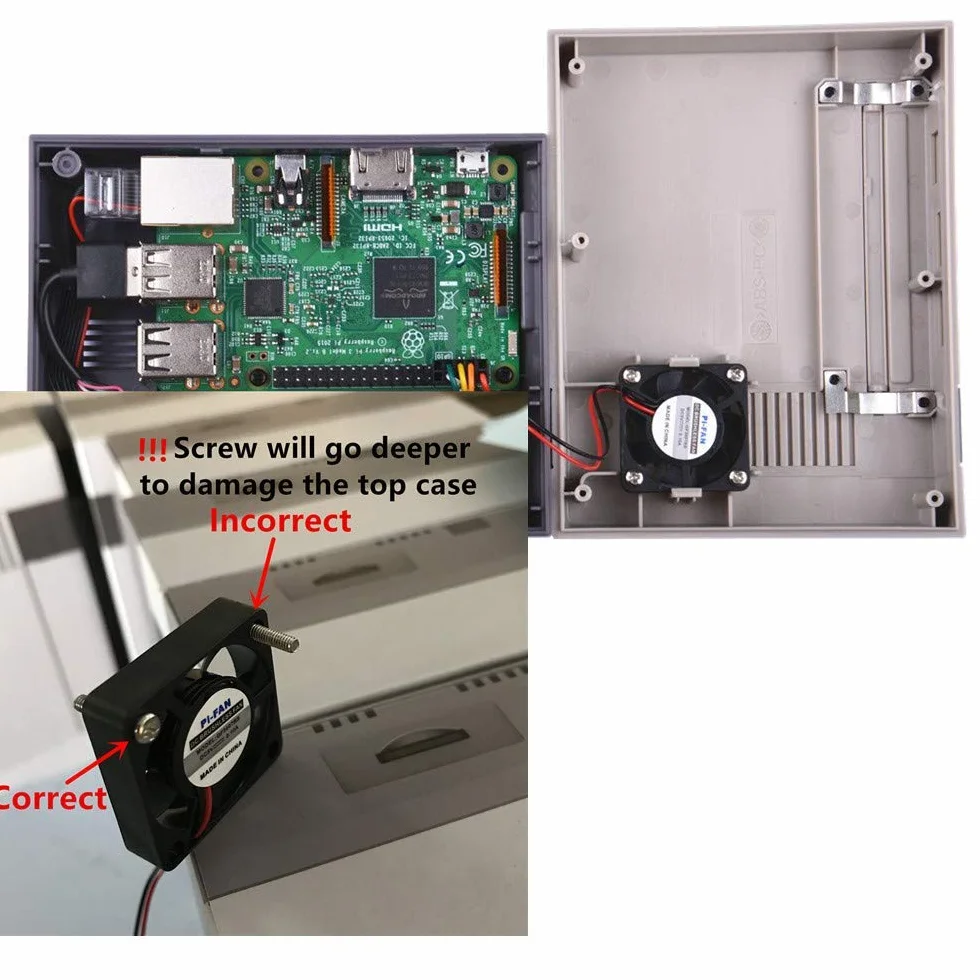 GeeekPi Raspberry Pi Wentylator Bezszczotkowy DC 5V 30x30x7mm Radiator Model B 4 3B+ NESPI CASE Plus 1 sztuka