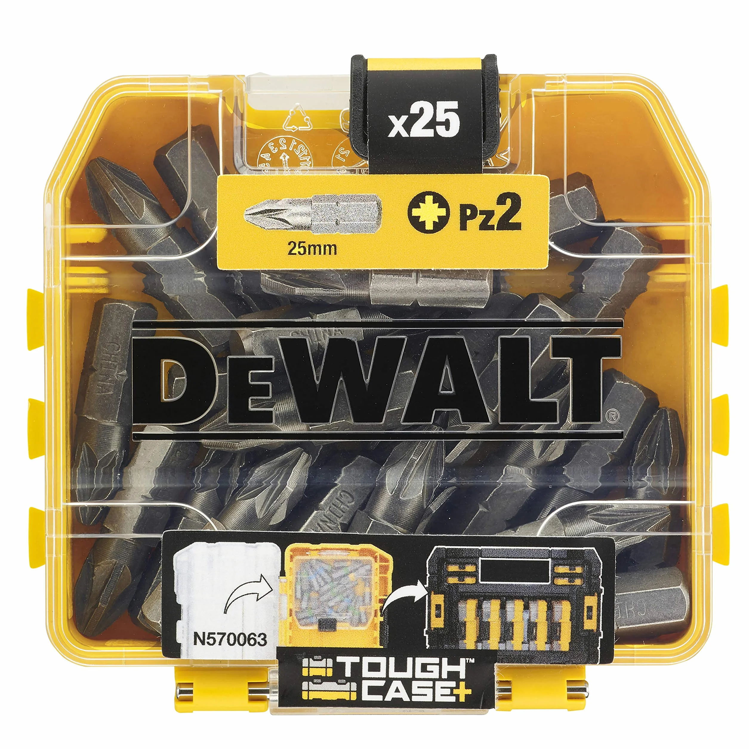 Dewalt Dt71521-Qz Zestaw Akcesoriów, Czarny/Żółty, 25 Elementów