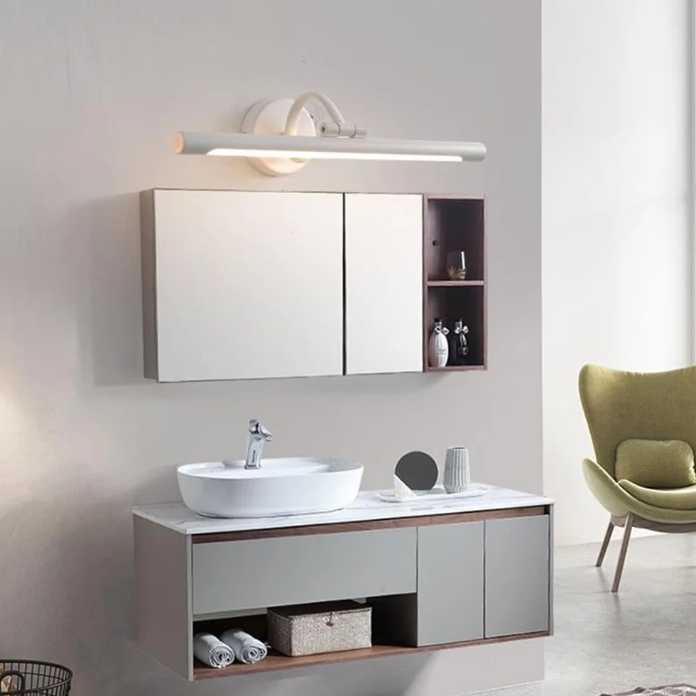 Lampy do lustra Led Przednie Lustro Przeciwmgielne Łazienka Lustro Ścienne Lampa Szafka Łazienkowa Hotel Toaleta Udekoruj Lustro Światło (białe)