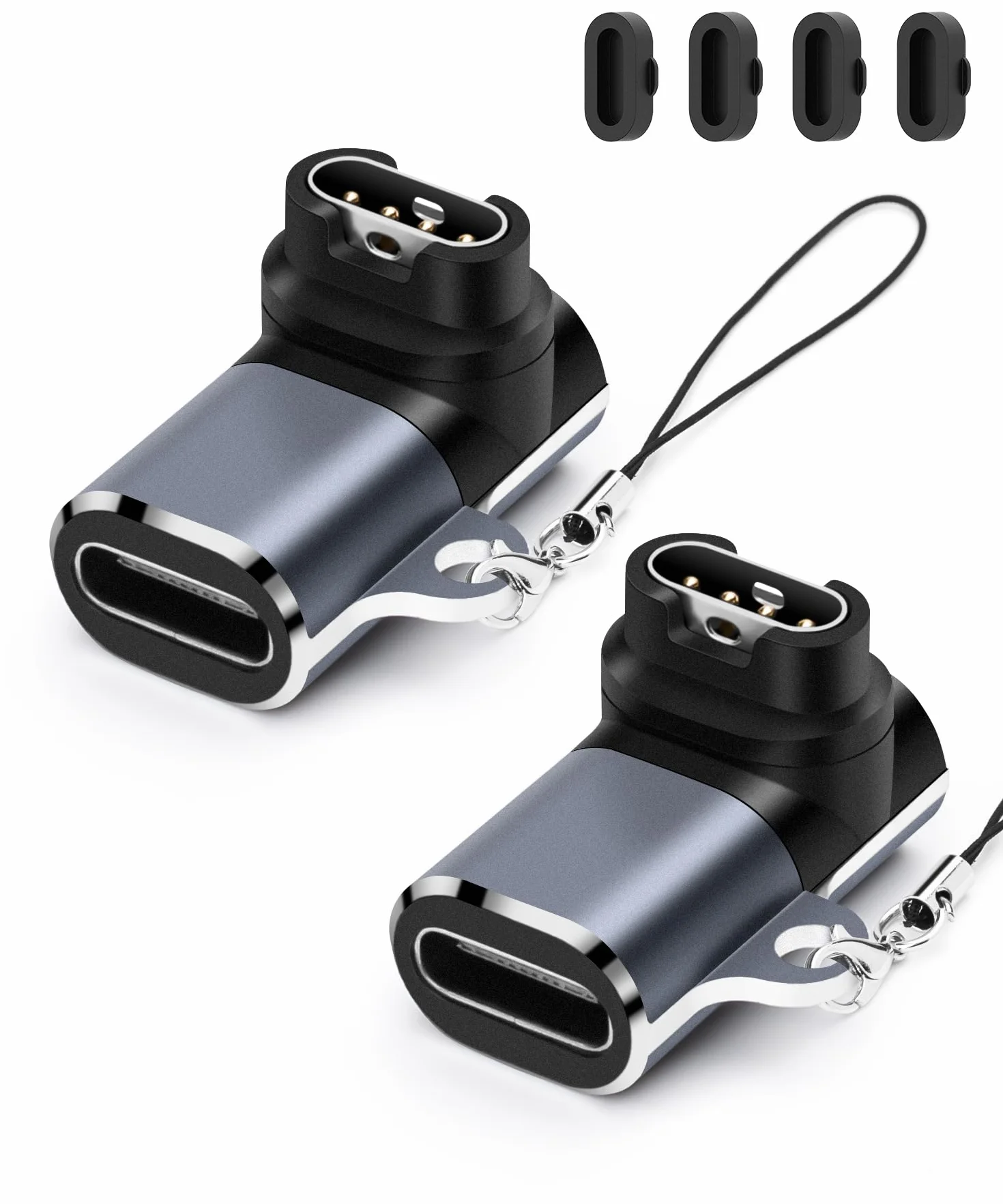 Adapter do ładowania Garmin Fenix 7, 7S, 7X, 6, 6S, 6X, USB-C żeński na męski