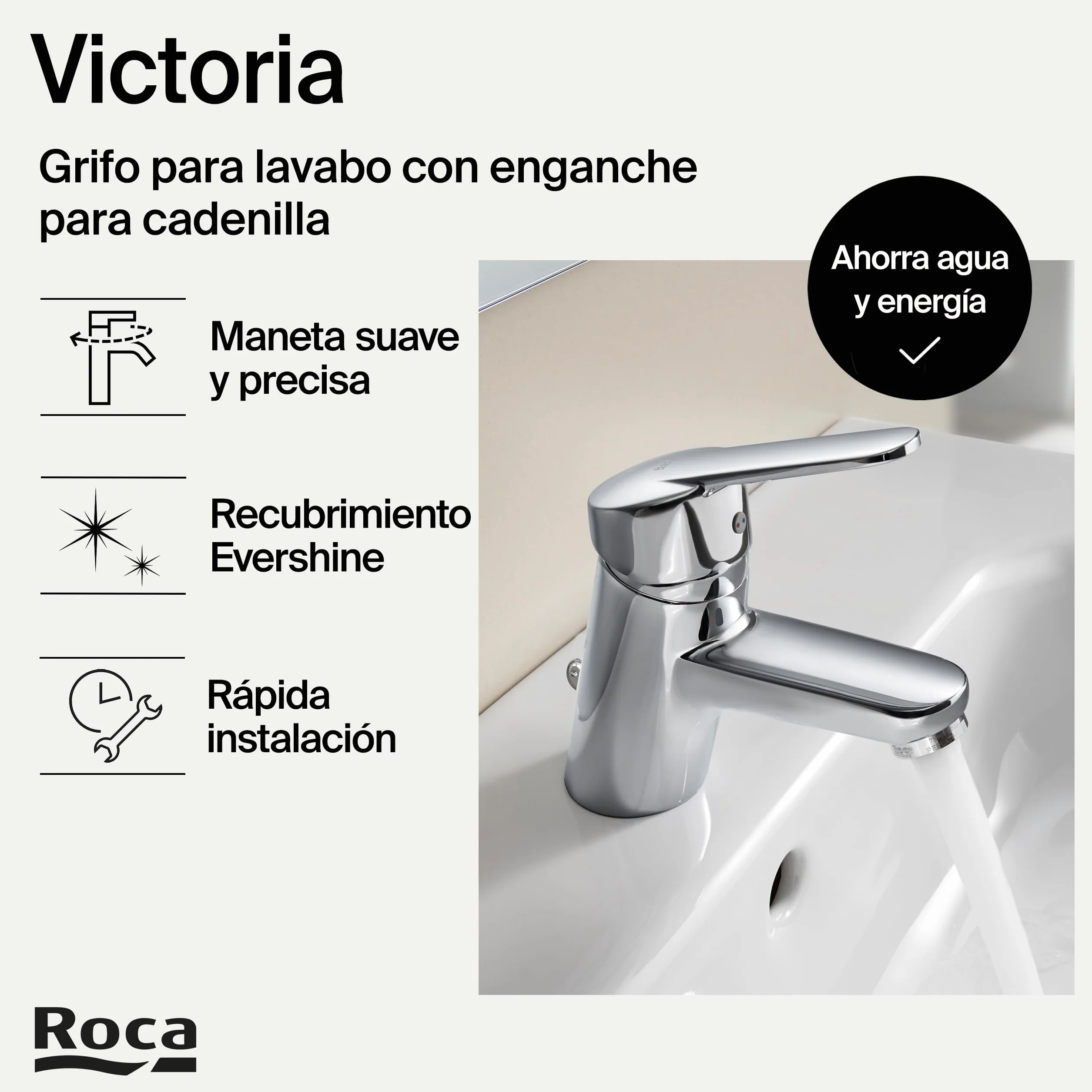 Roca 5 a3125 C00 chrom V2 deck montaż dźwignia mieszająca, z wysuwaną