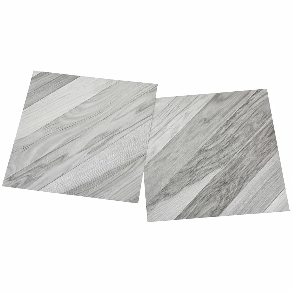 vidaXL Samoprzylepne panele podłogowe, 55 szt. PVC, 5,11m², szare pasy
