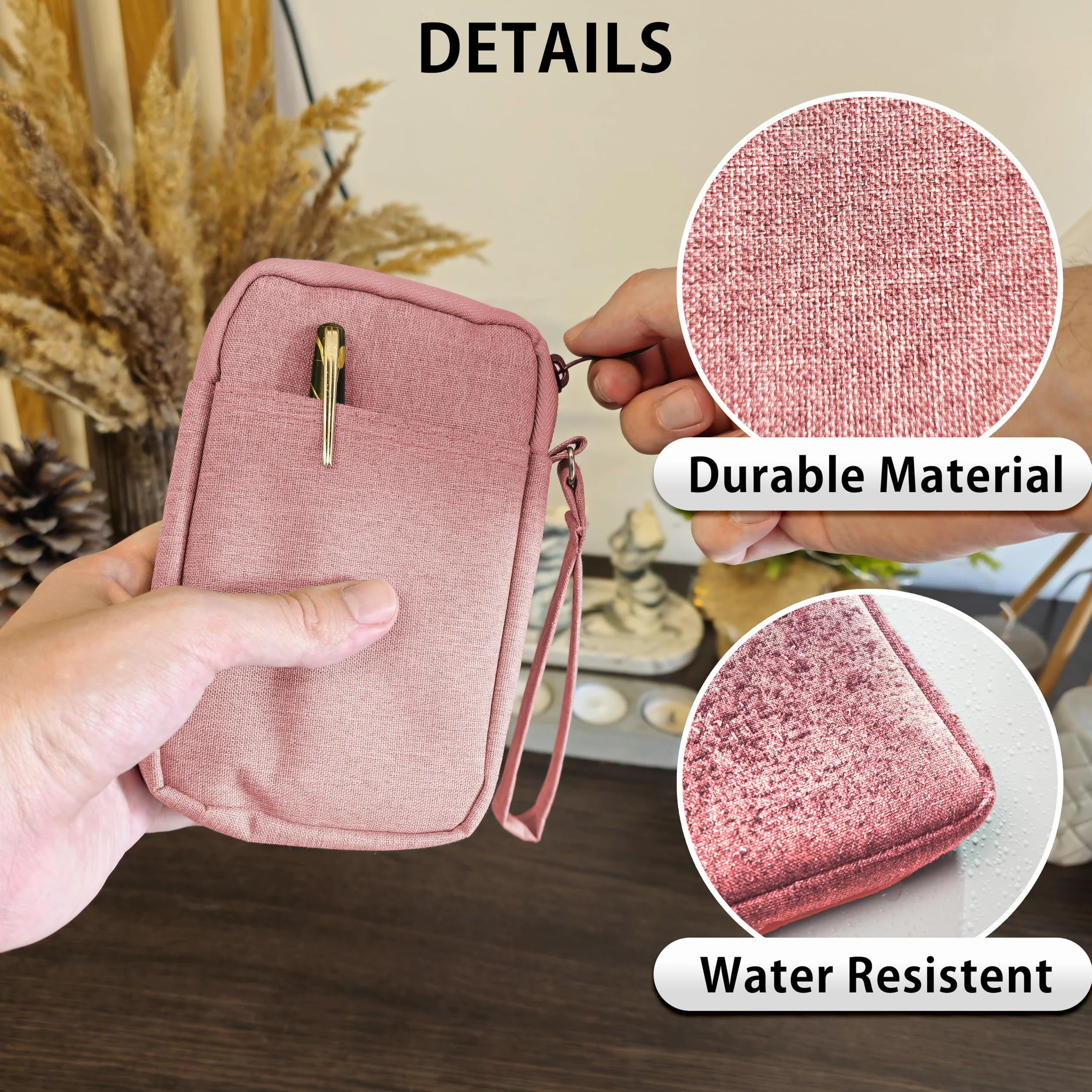 MyGadget 5,5 cala Nylon Sleeve etui ochronny kompatybilny z Apple iPhone Samsung 8,3 x 15,2 cm czarny