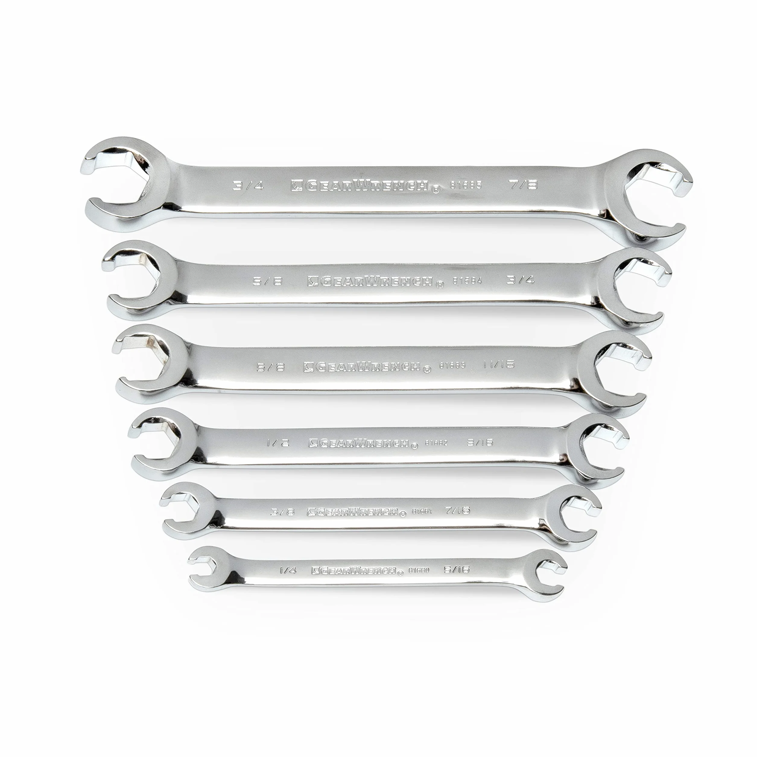 GearWrench 6 szt. Zestaw kluczy nasadowych SAE - 81907