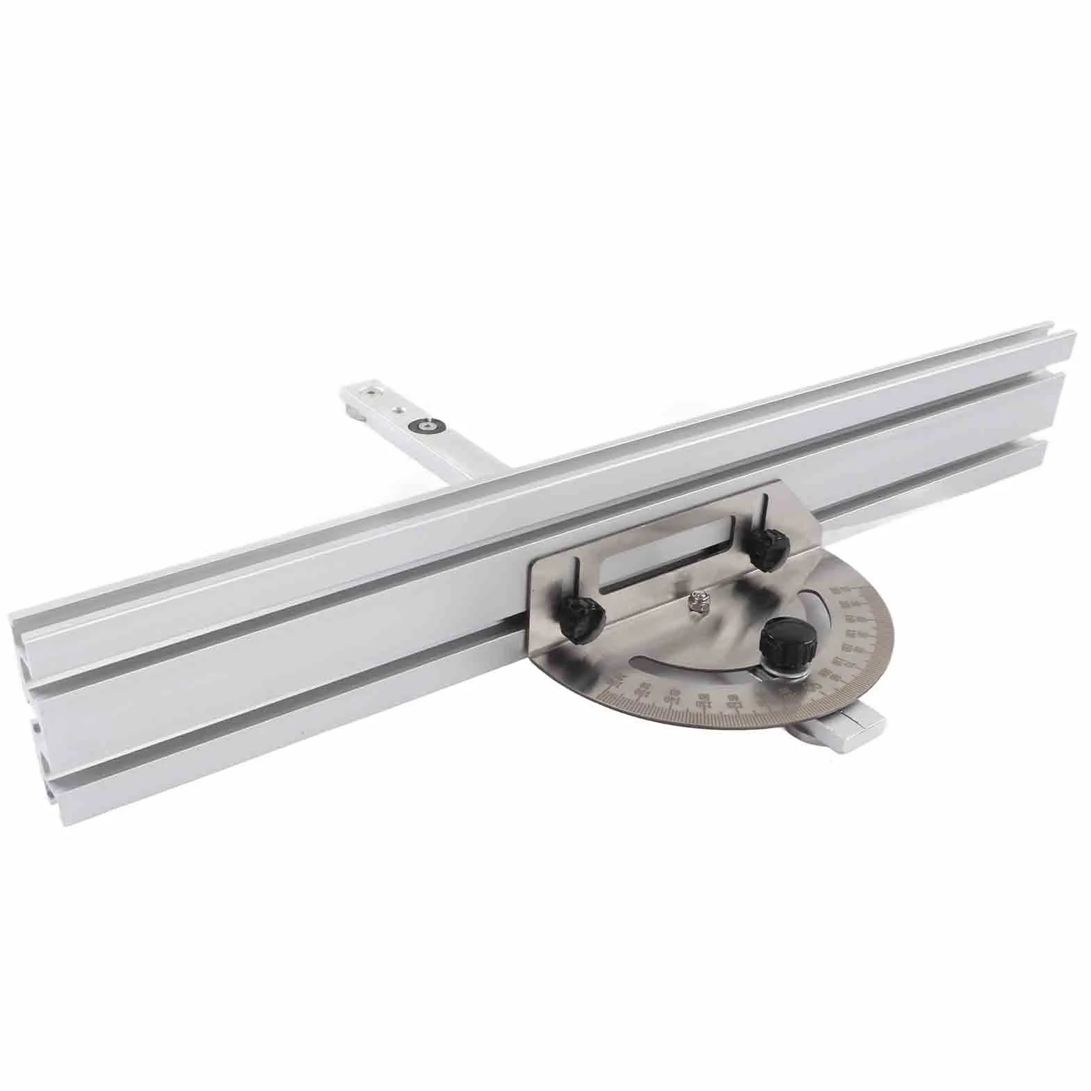 Precyzyjny Kątomierz z aluminiową prowadnicą kątową, Piła Stołowa ze Stopu Aluminium Precyzyjny Kątomierz ze skalą do pił Stołowych, pił Taśmowych, Stołów Frezarskich, Frezarek