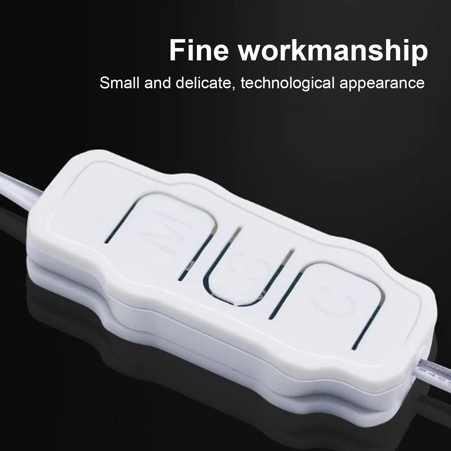 Kontroler Wentylatora Komputera ARGB 5V 3 Pin Easy ARGB Light Stripe Remoteer Proste Przyciski Biały