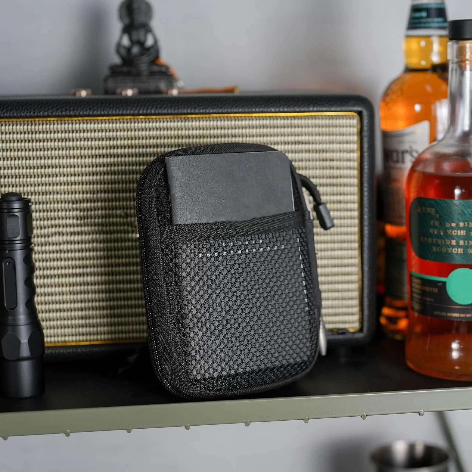 Sayram SP2/SP3 EDC organizator kieszonkowy, mini torba dla mężczyzn z haczykiem i pętlką, mały organizer na narzędzia