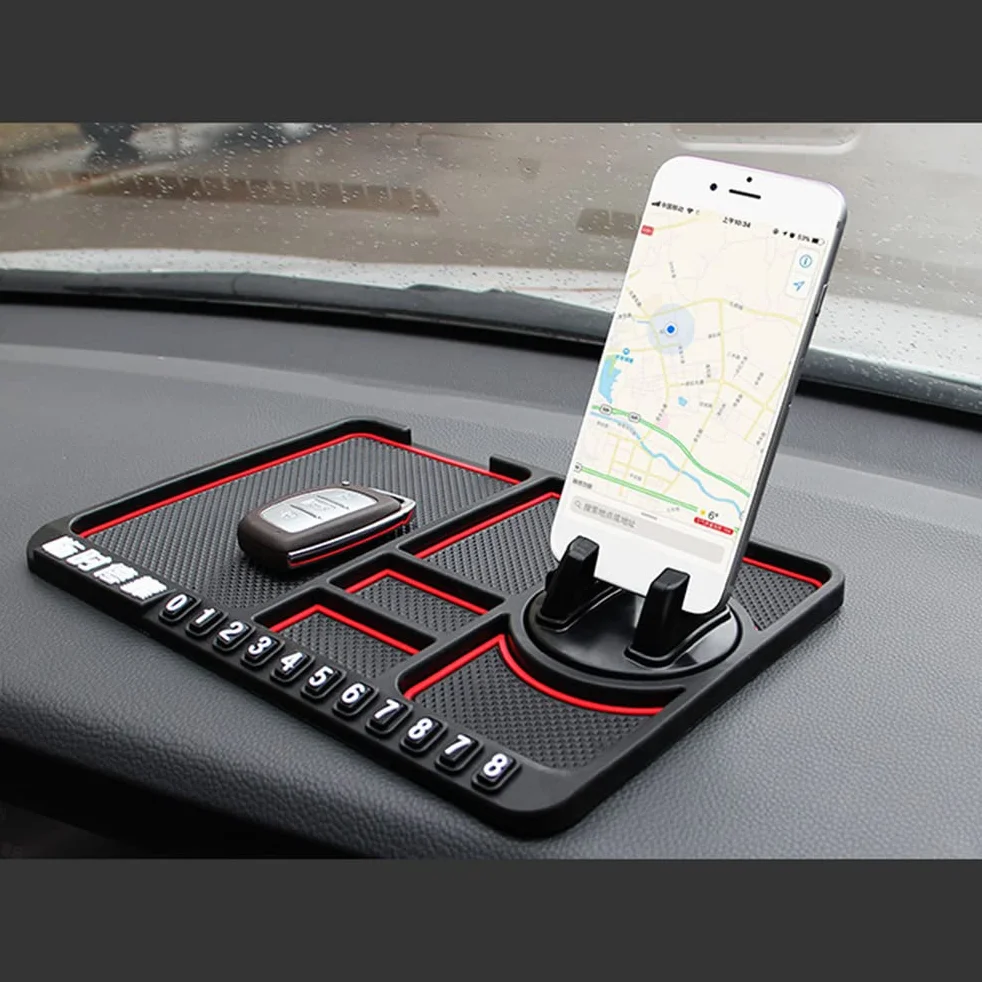 Deska Rozdzielcza Mata Antypoślizgowa na Telefon Uchwyt Samochodowy Panel Parkingowy