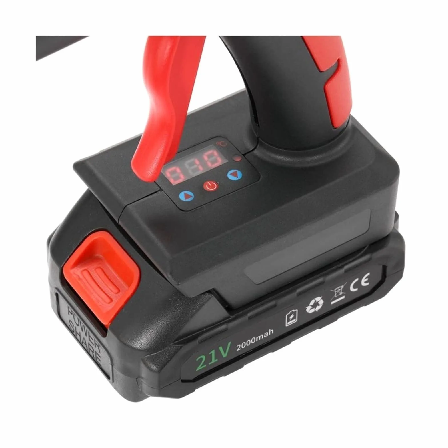 Pistolet Do Kleju Na GorąCo Pistolet do klejenia na gorąco akumulator litowo-jonowy miedziana dysza strona główna gorąca wiatrówka DIY narzędzia do naprawy(2)