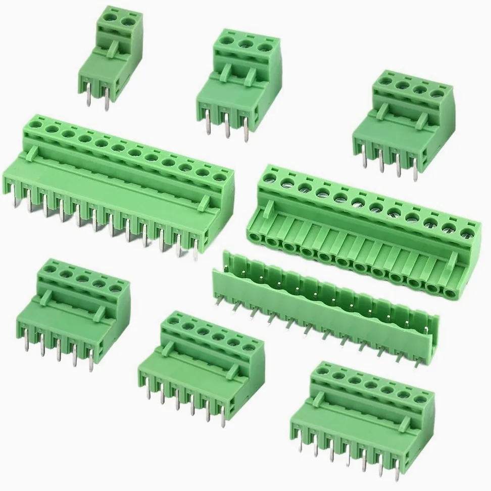 5,08 mm Pitch PCB listwa zaciskowa 2P 3P 4P 5P 6P 7 8P 9 10 11 12-pinowa wtyczka męska żeńska gniazdo wtykowe złącze przewodów (2EDG5.08 kąt prosty, 12P)