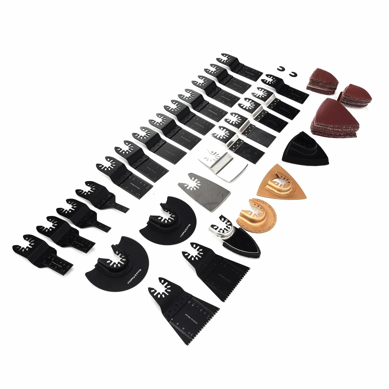 Oscyling Tool Blades Zestaw Wysokie Węglowe Stalowe Oscyling Multitool Blades Zestaw do drewna metalowego