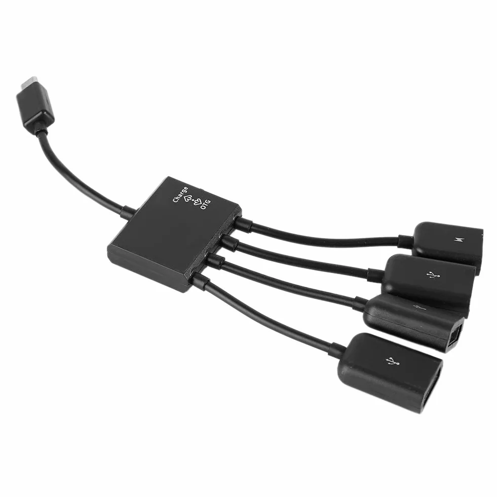 Hub micro USB, kabel hosta, czytnik kart, 650 Nm, 5 MW, czerwony, ładowania OTG, adapter konwertera
