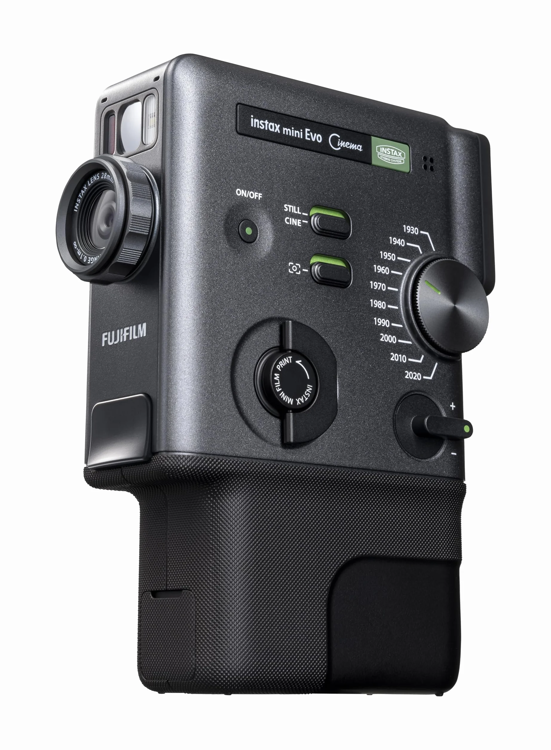 instax mini EVO Cinema Hybrydowy Aparat Cyfrowy 3 w 1, Drukarka do Smartfonów I Kamera Wideo Z Wyświetlaczem O Wysokiej Rozdzielczości 1,54 Cala, Samowyzwalaczem, Zdalnym Wyzwalaniem