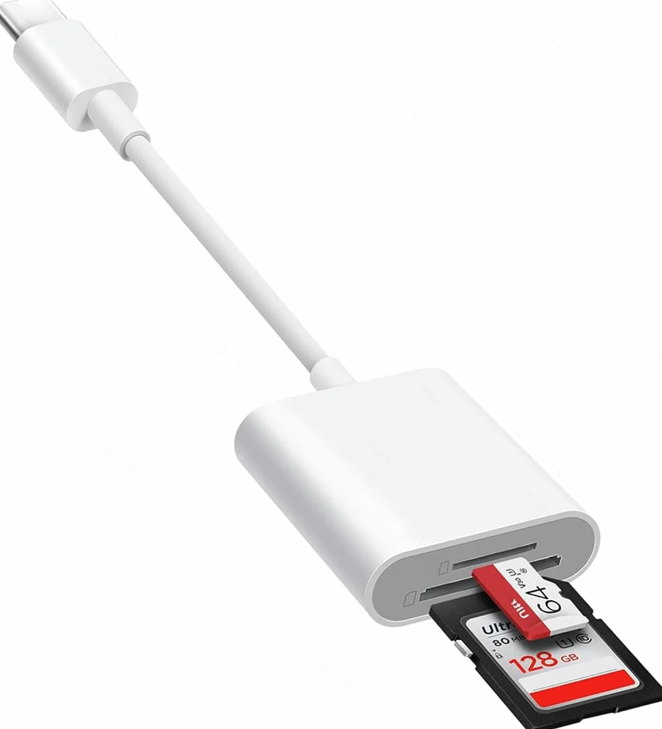 Czytnik kart SD USB C dla iPhone 15/16/17 iPad MacBook Mac Kamera, 2 sloty SD i MicroSD
