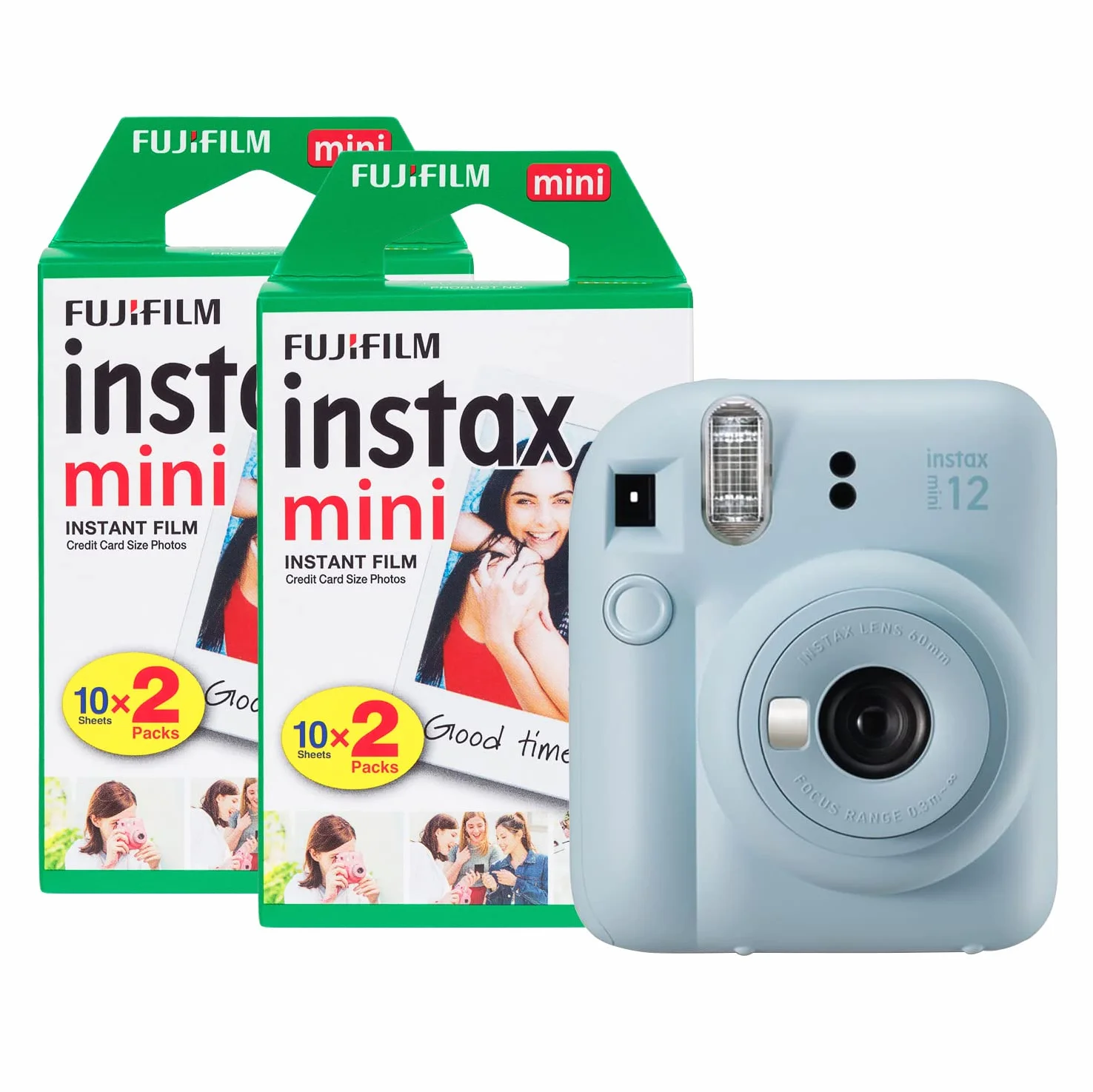 Fujifilm Instax Mini 12 aparat natychmiastowy pastelowy niebieski z 40 filmami
