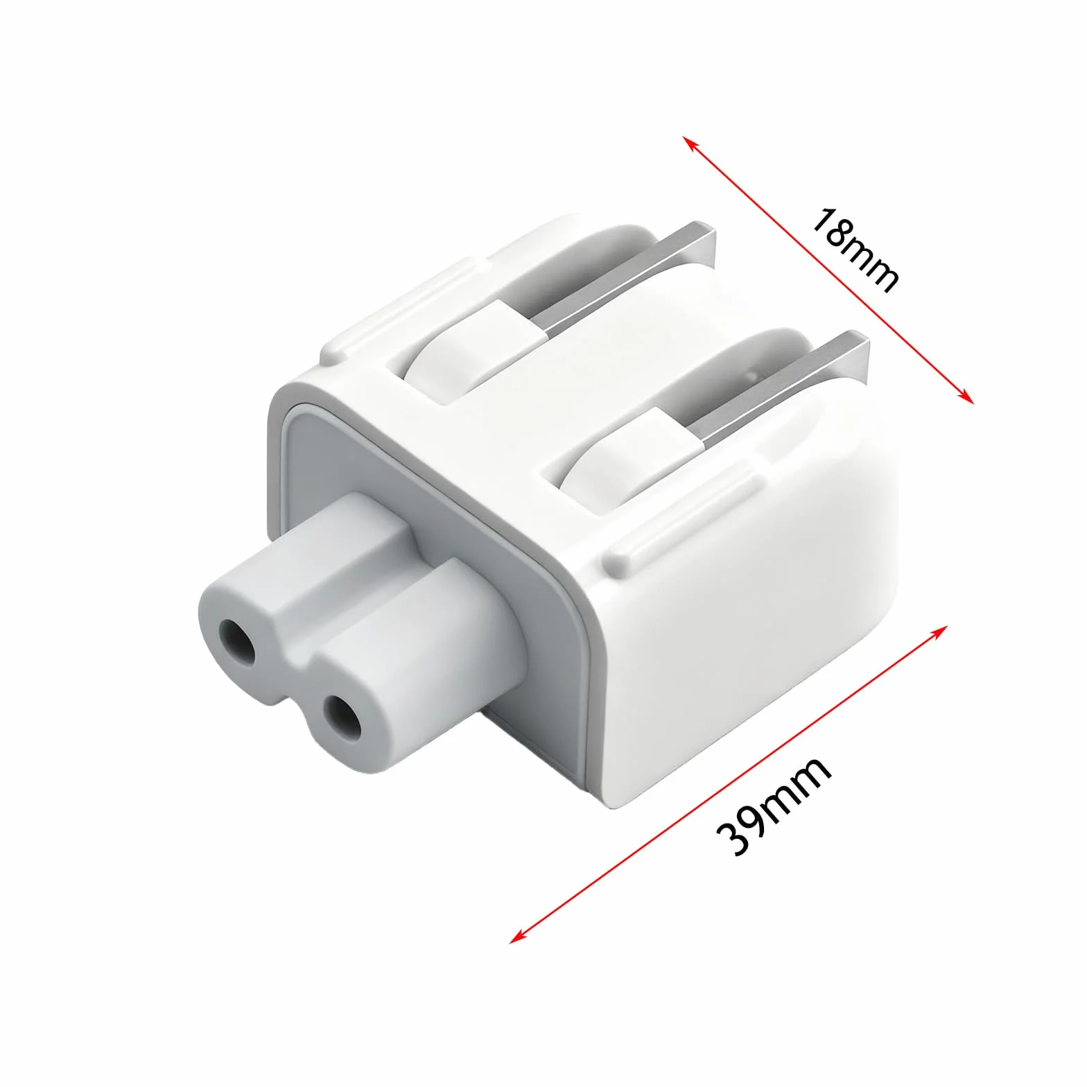 Powice Adapter podróżny z Europą na USA do Apple Power Adapter, adapter AC odpowiedni jako zamiennik do zasilacza sieciowego Apple, wtyczka ładowania do wtyczki sieciowej, adapter do podróży do USA