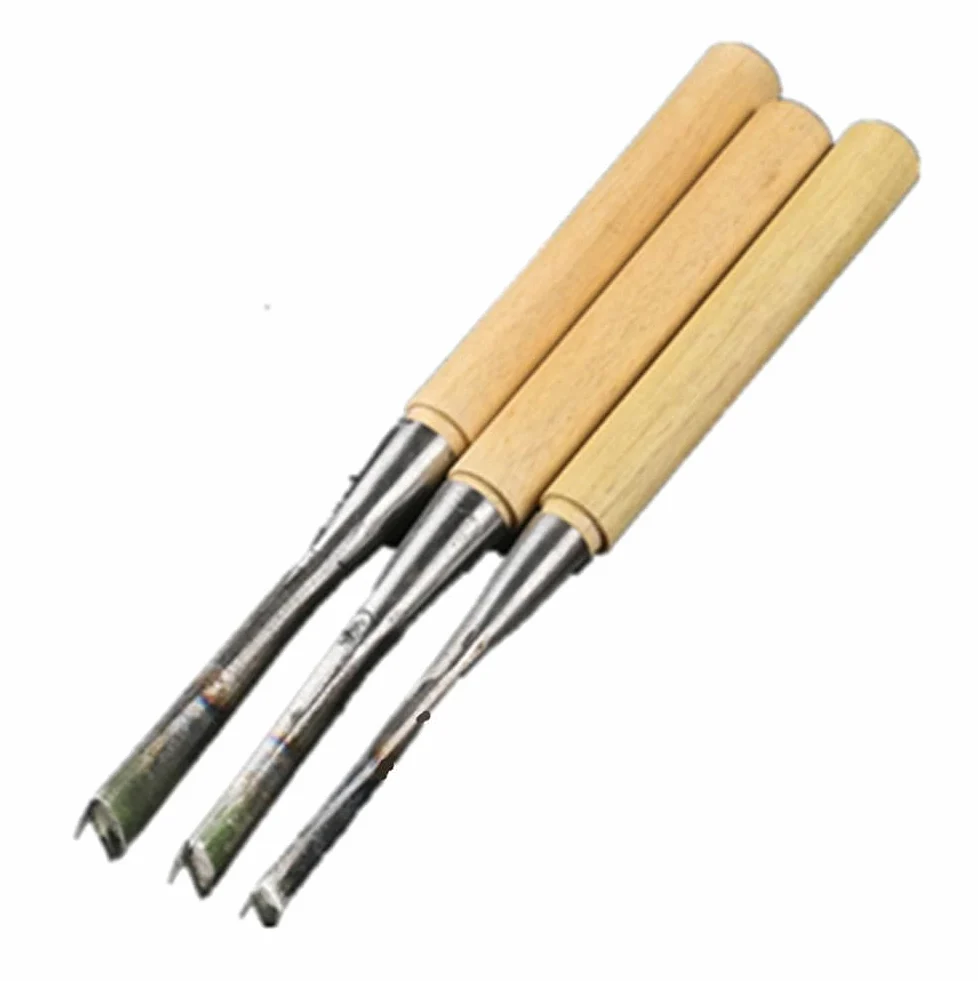 Narzędzia Rzeźbiarskie Dłuta Do Drewna Narzędzia Rzeźbiarskie Dłuto 3 Sztuk/Partia V Typ Handheld Wood Carving Narzędzia Ogólne Szczegóły Dłuta Miernik Gleba Ręcznie Carpency Carving Tools