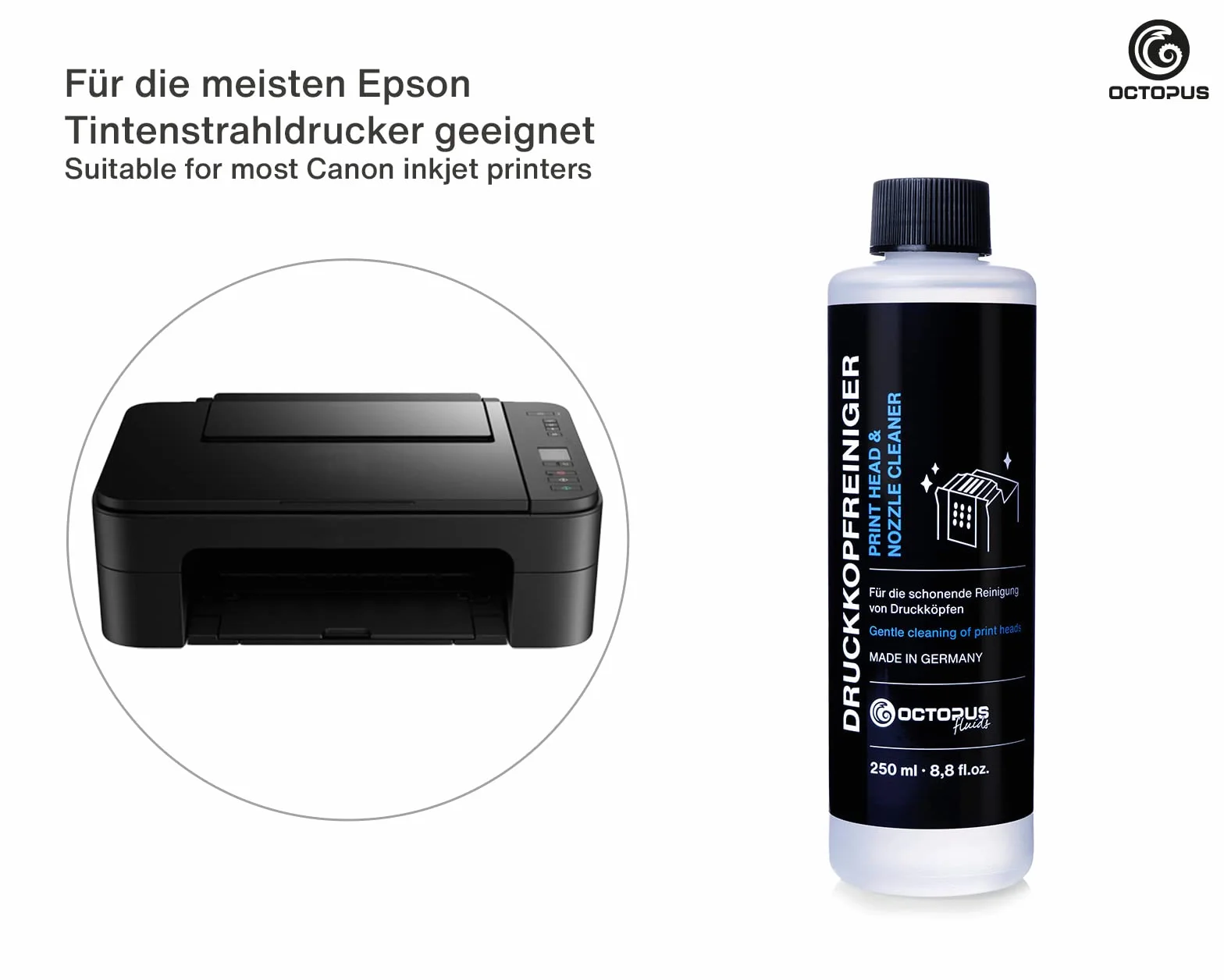 Octopus Środek do czyszczenia dysz głowic drukujących Epson 250 ml