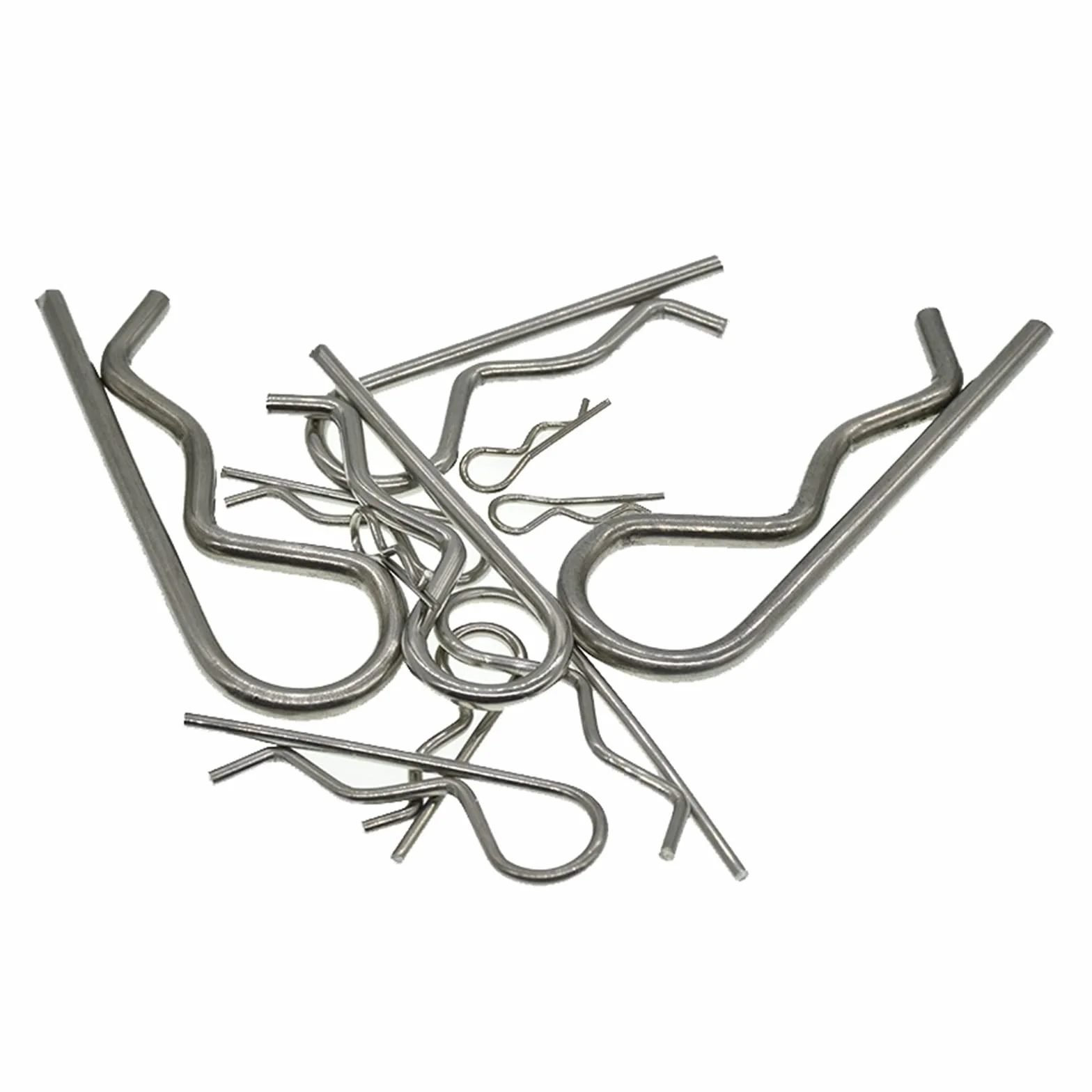 Zawleczki Trzpień blokujący Zawleczka sprężynowa ze stali nierdzewnej w kształcie litery R 1,2 mm 1,8 mm 2 mm 2,5 mm 3 mm 4 mm Dia Elementy mocujące do naprawy samochodów)(M4-75mm SS(10PCS))
