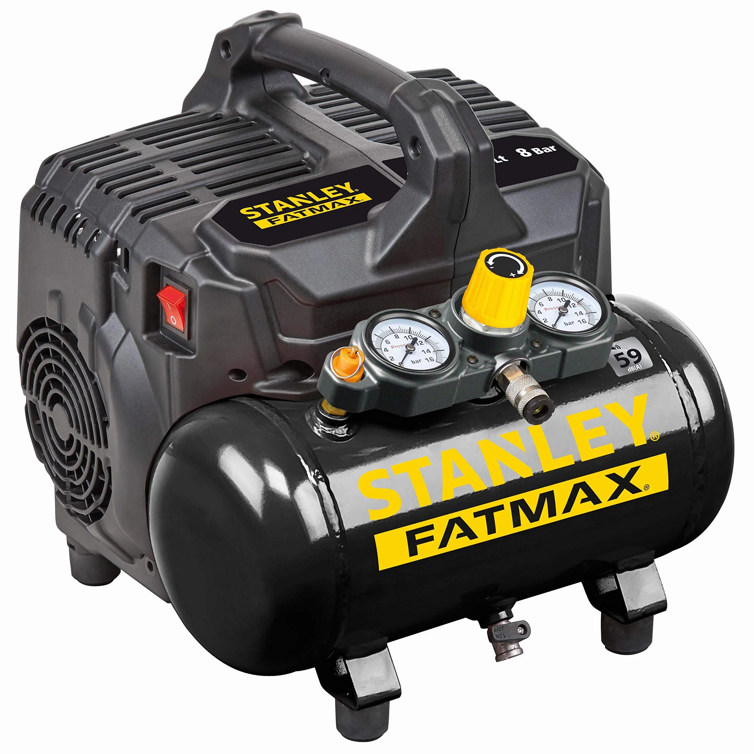 Stanley Fatmax Kompresor powietrza 8 bara 6 litrów 59dB DST 101/8/6 FMXCM00
