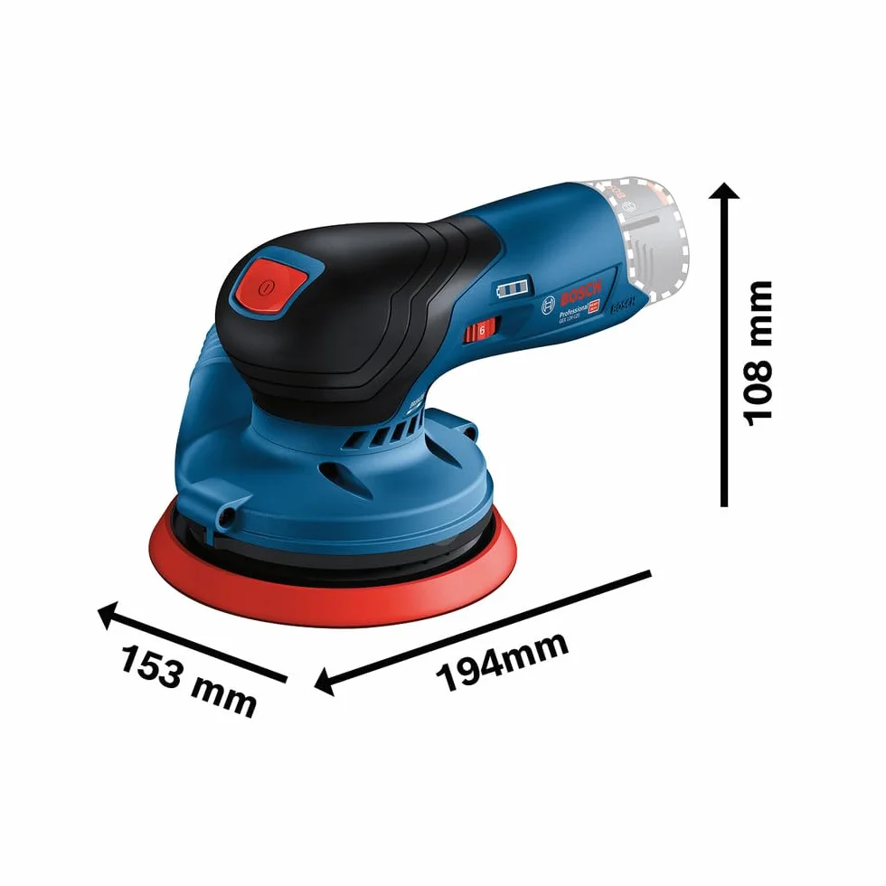 Bosch Professional Szlifierka Mimośrodowa Akumulatorowa 125 mm Niebieski