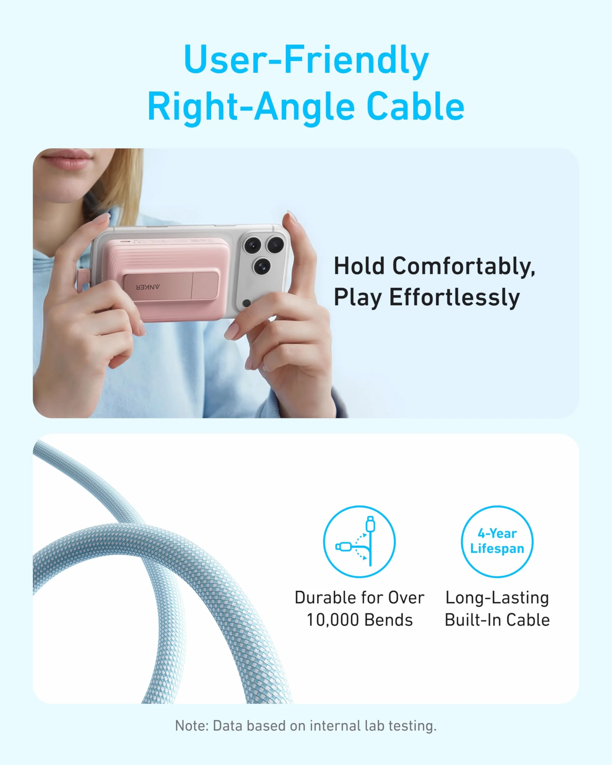 Anker Magsafe Power Bank 10000 mAh, przenośna ładowarka 30 W Max z wbudowanym kablem USB C do iPhone 17/16/15 Series, AirPods