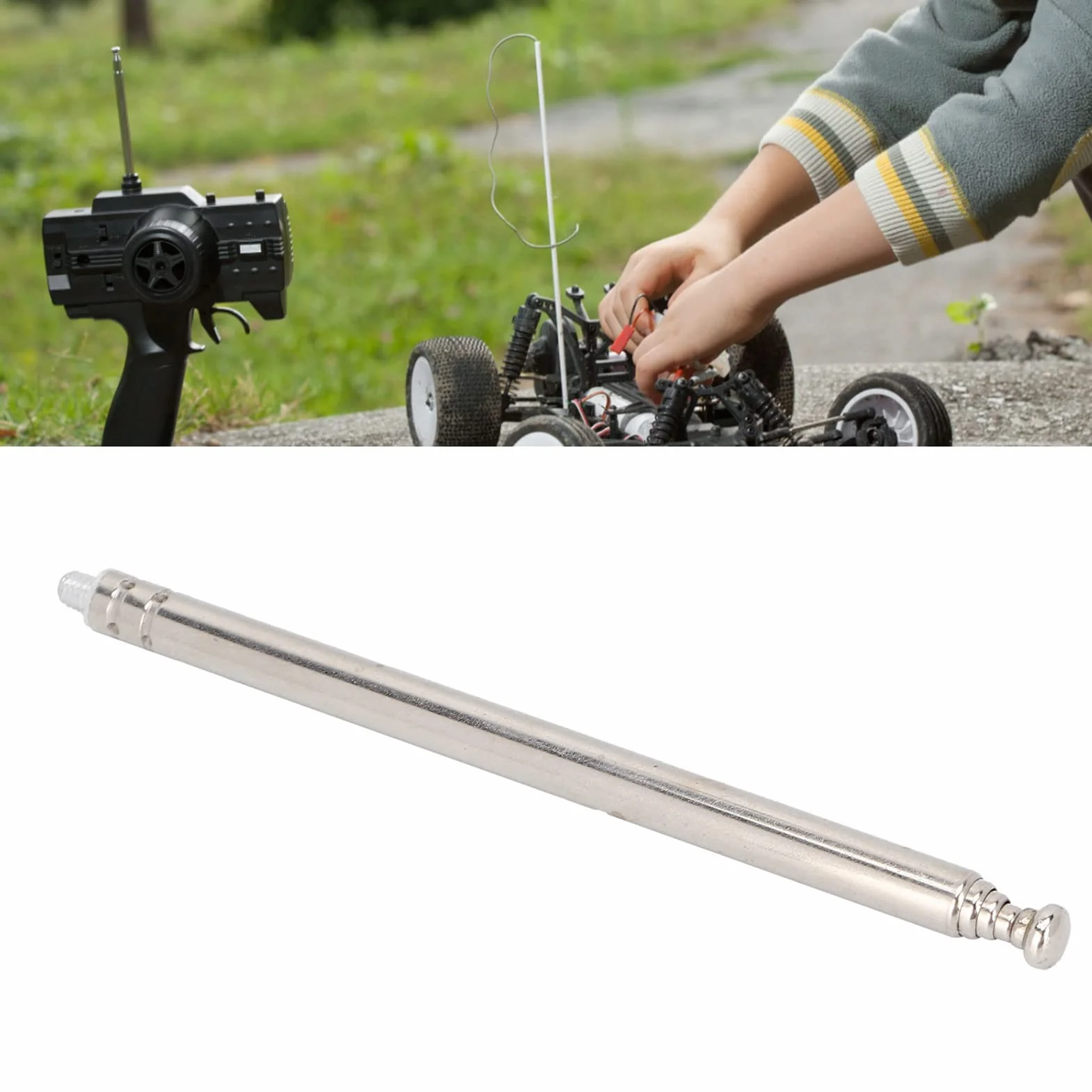 Antena Teleskopowa 5 Sekcji 30 cm M3 Gwint T do Telewizora Radia FM