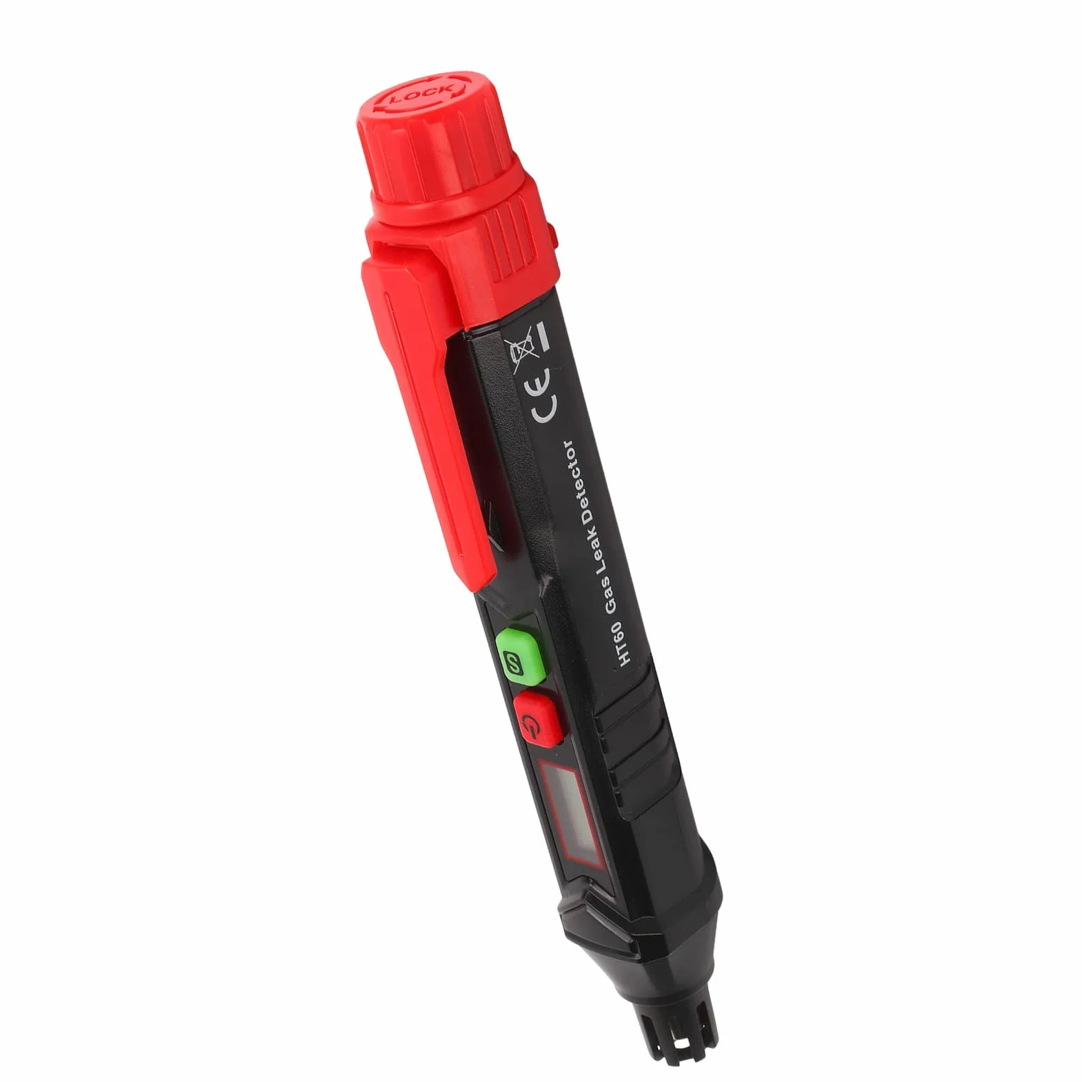 Detektor Wycieku Gazu, Tester Wycieku Gazu Palnego, Ręczny Wykrywacz Gazu Ziemnego o Wysokiej Czułości z Wyświetlaczem LCD, Zasilanie Bateryjne, Lokalizuje Gaz Palny, Taki Jak LPG, LNG, Metan i Butan