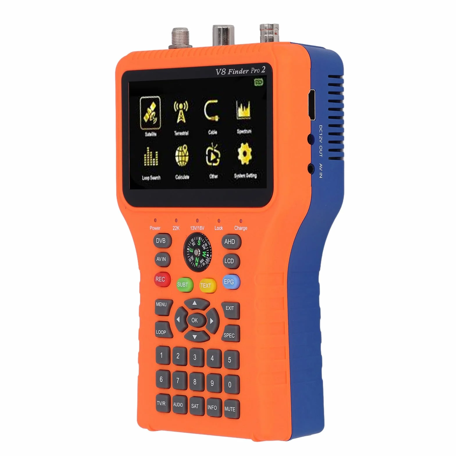 Miernik Sygnału DVB S2X Finder, Analizator Konstelacji dla Satelity, Kolorowy Ekran (wtyczka UE)